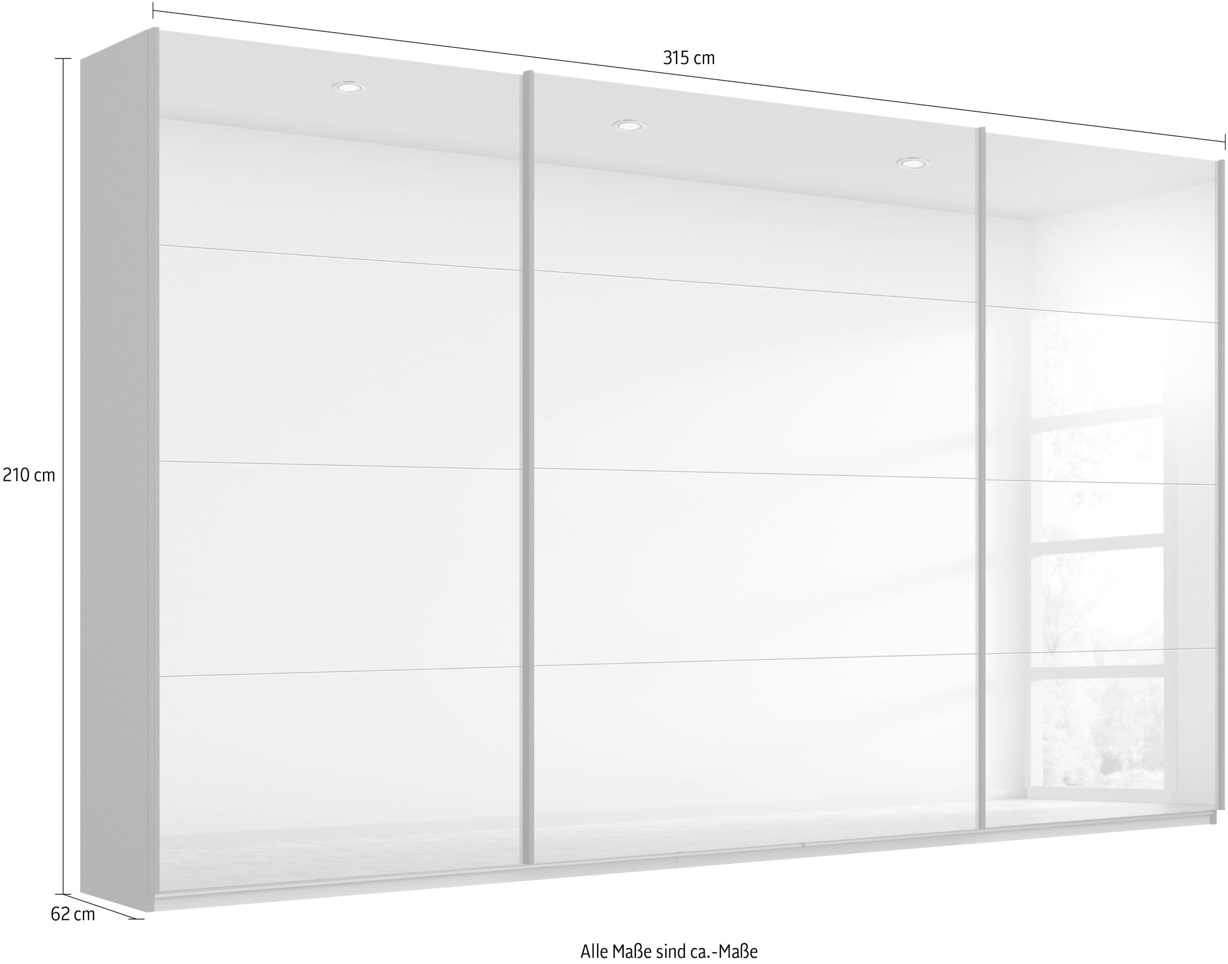 rauch Schwebetürenschrank »Oracle«, mit Spiegelfront