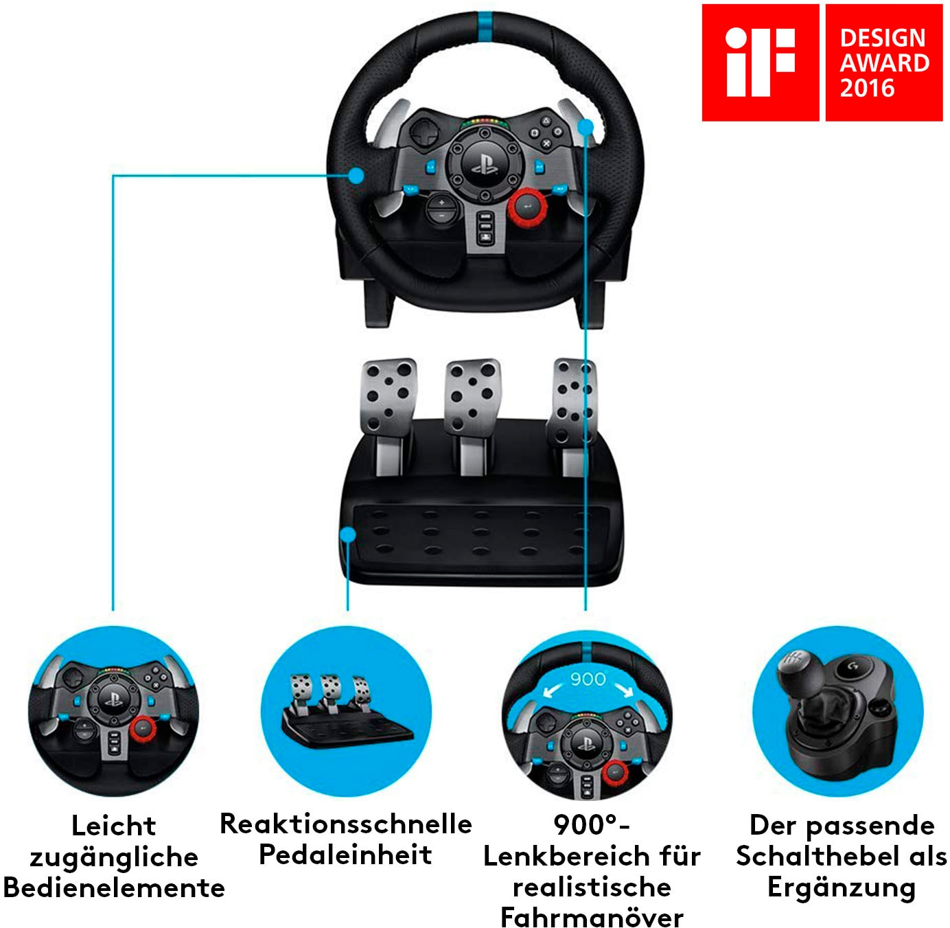 Logitech Driving Force GT - Günstiges Lenkrad für PC und PS3