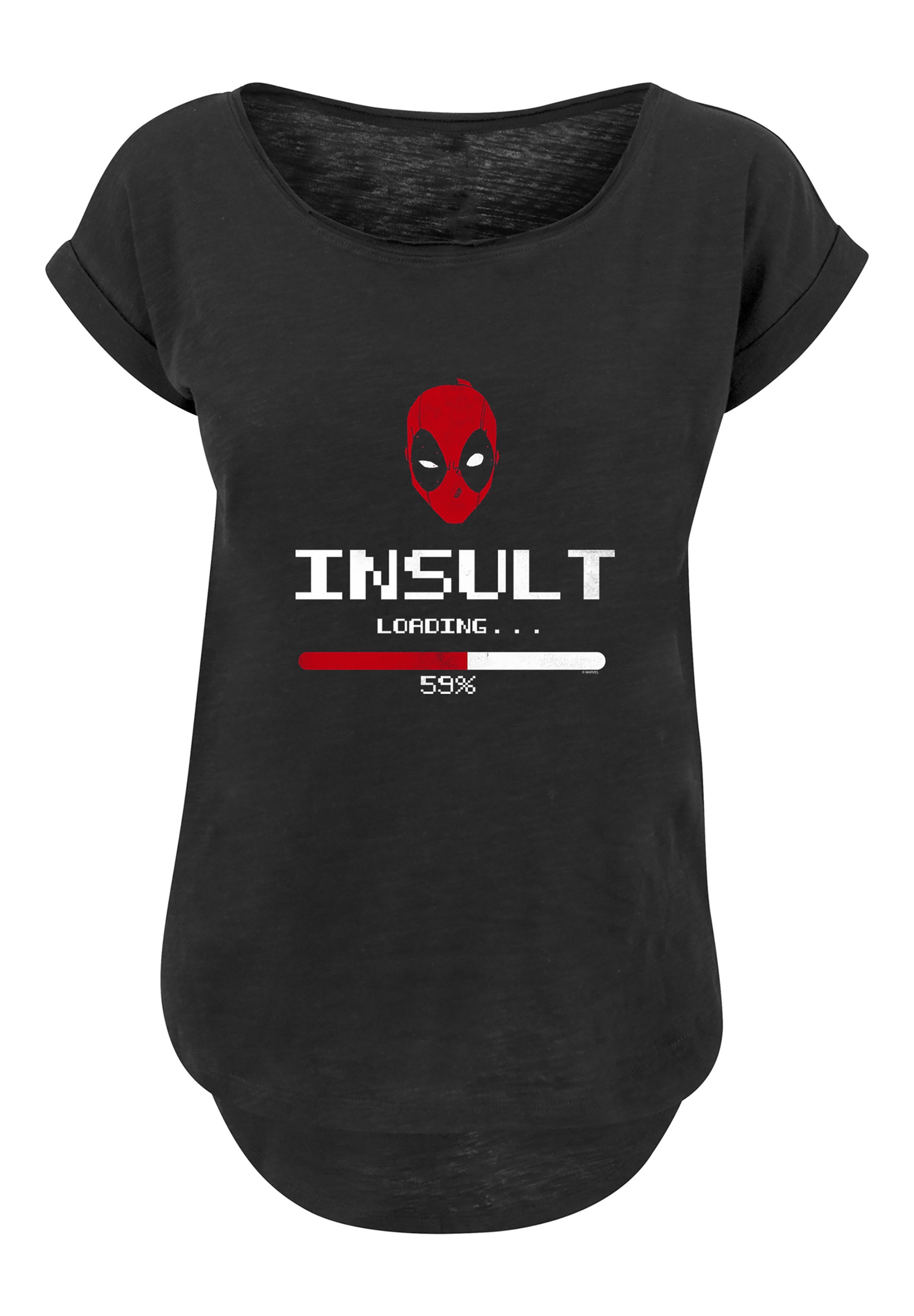 F4NT4STIC T-Shirt »Marvel Deadpool Insult Loading« Print