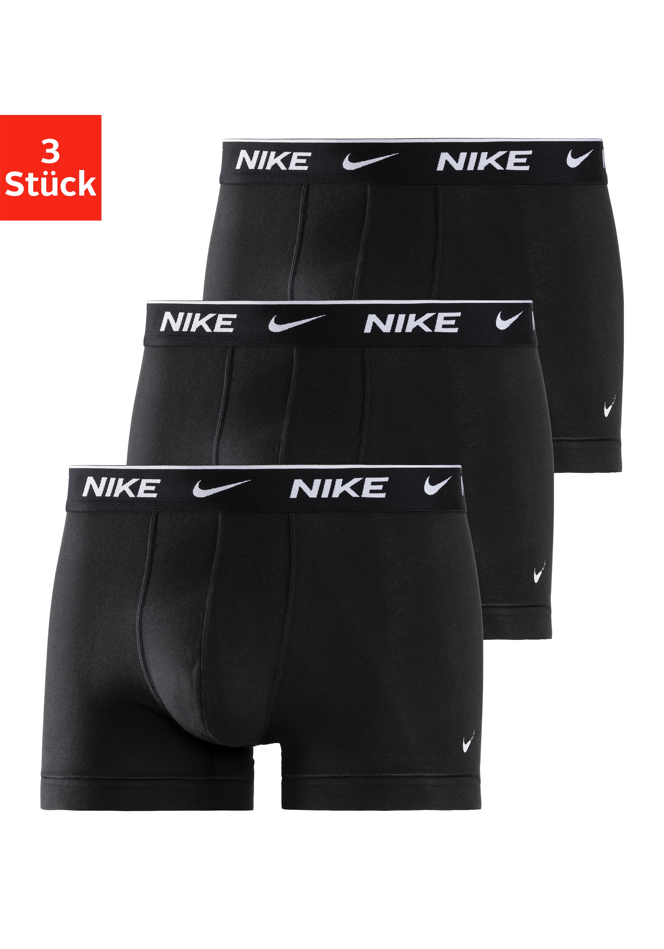 NIKE Underwear Boxer »TRUNK 3PK«, (Packung, 3 St., 3er-Pack), aus Baumwoll-Stretch