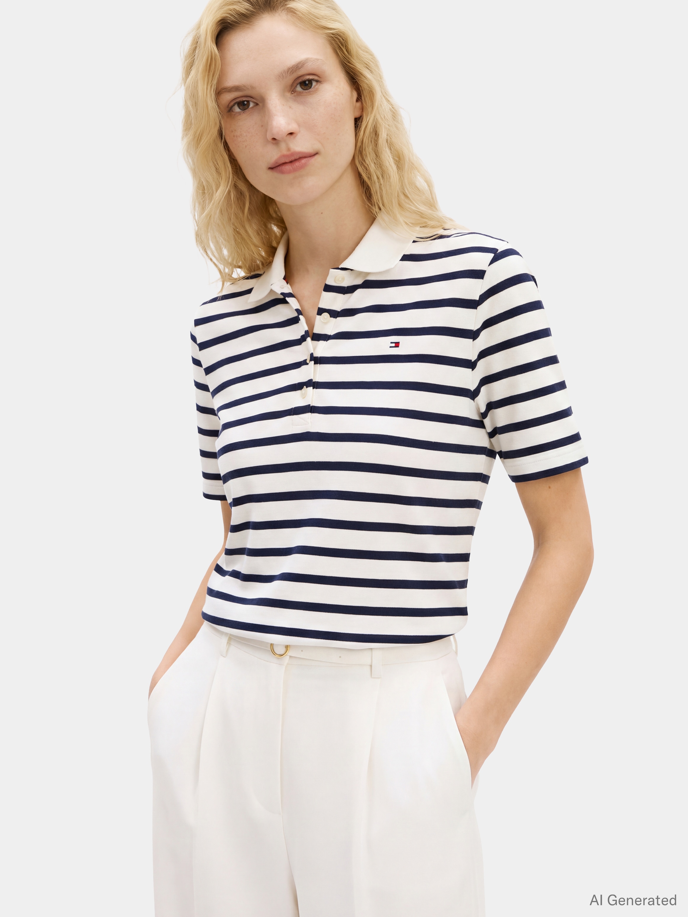 Tommy Hilfiger Poloshirt "1985 REG PIQUE POLO" mit Logo-Stickerei, Seitenschlitze, Regular Fit