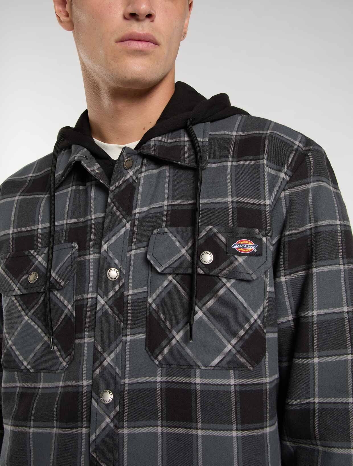 Dickies Funktionshemd »Dickies Workwear Hemden FLEECE HOODED FLANNEL SHIRT JACK RELAXED«