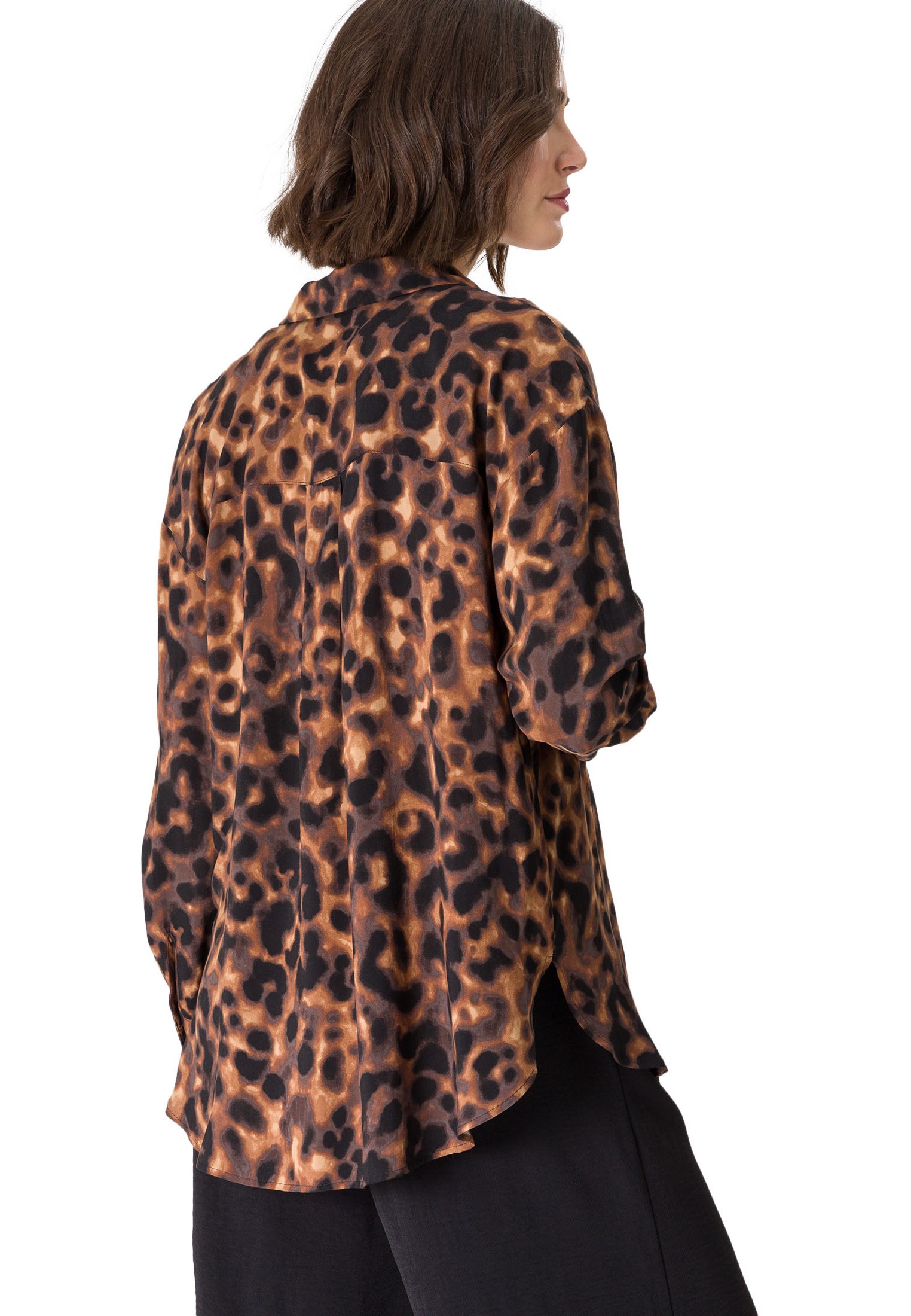 Zero Klassische Bluse »zero Bluse mit Leoprint«