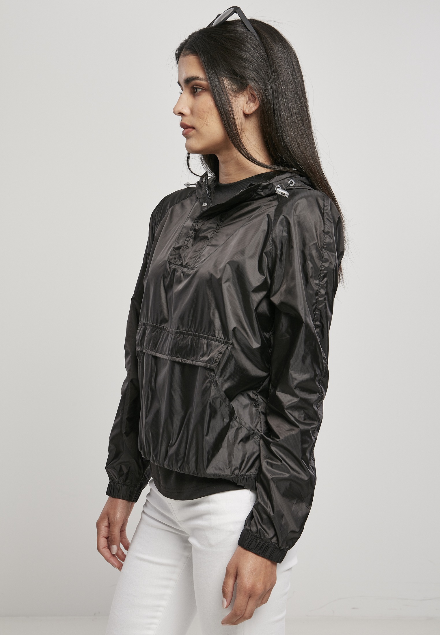 URBAN CLASSICS Outdoorjacke »Frauen Ladies Transparent Light Pull Over  Jacket«, (1 St.), mit Kapuze für kaufen | BAUR | Jacken