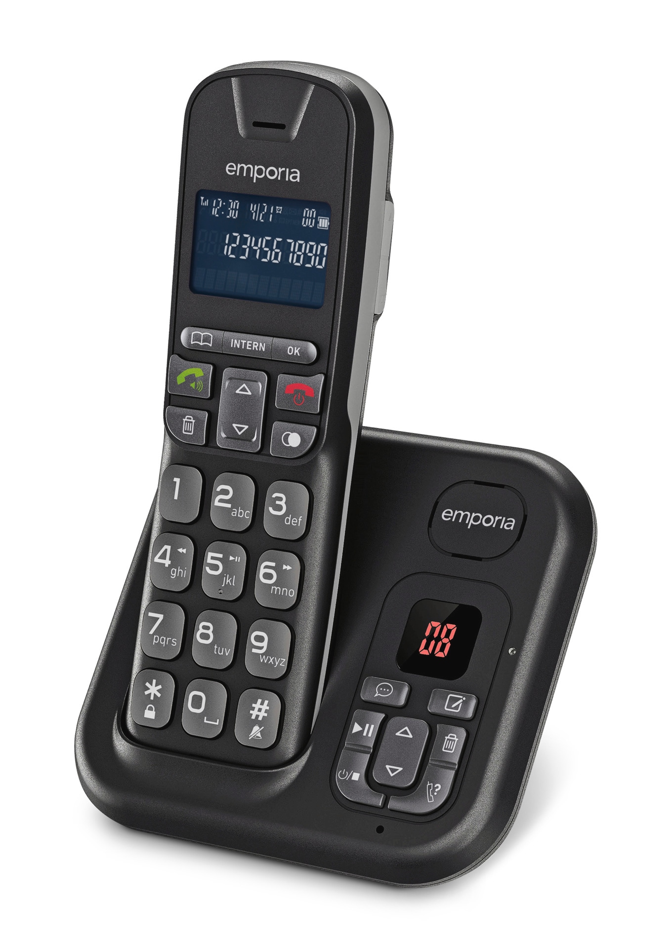 Schnurloses DECT-Telefon »TH-21AB«, (Mobilteile: 1), mit digitalem Anrufbeantworter