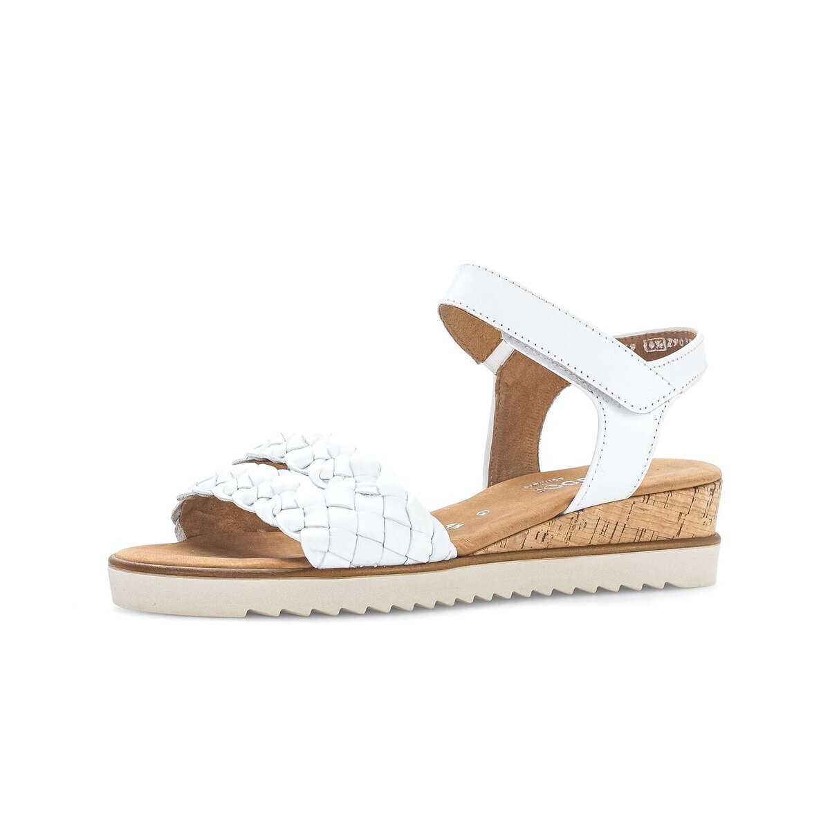 Keilsandalette GABOR "Keilsandalette", Damen, Gr. 35,5, weiß, Schuhe