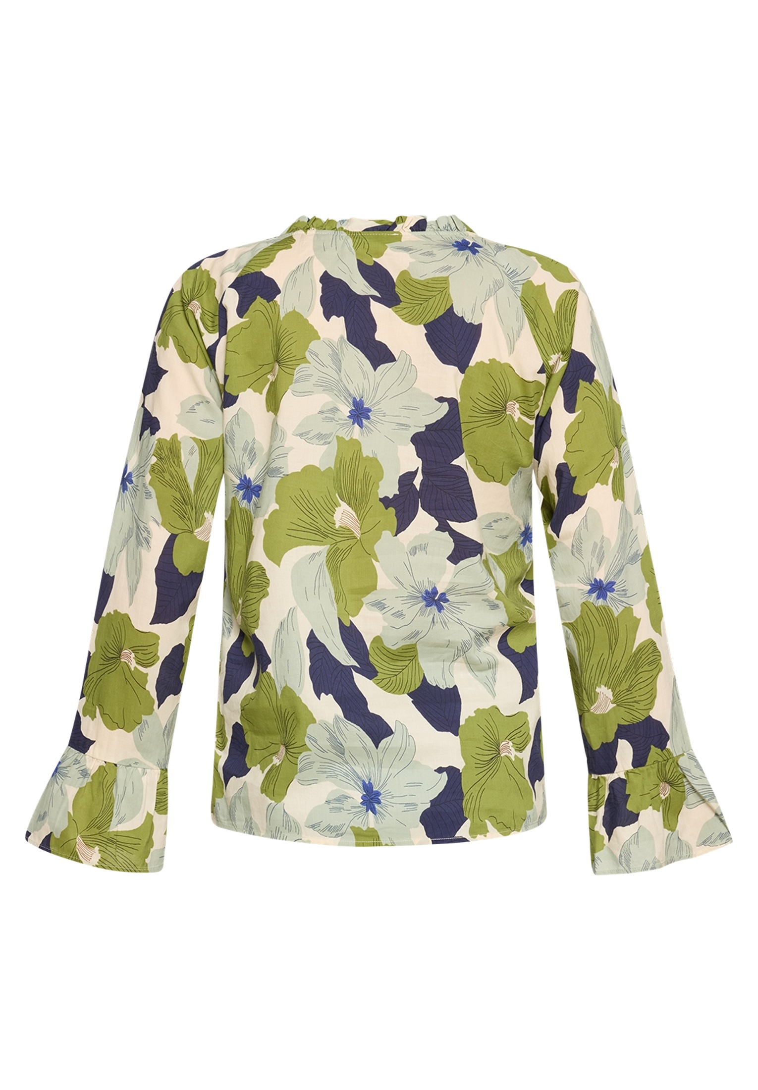 Cartoon Rüschenbluse »Damen mit Muster«