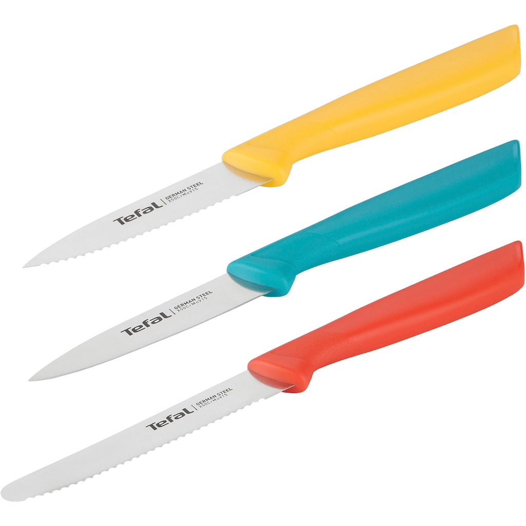 Tefal Messer-Set »K273S3 Colorfood«, (Set, 3 tlg.)