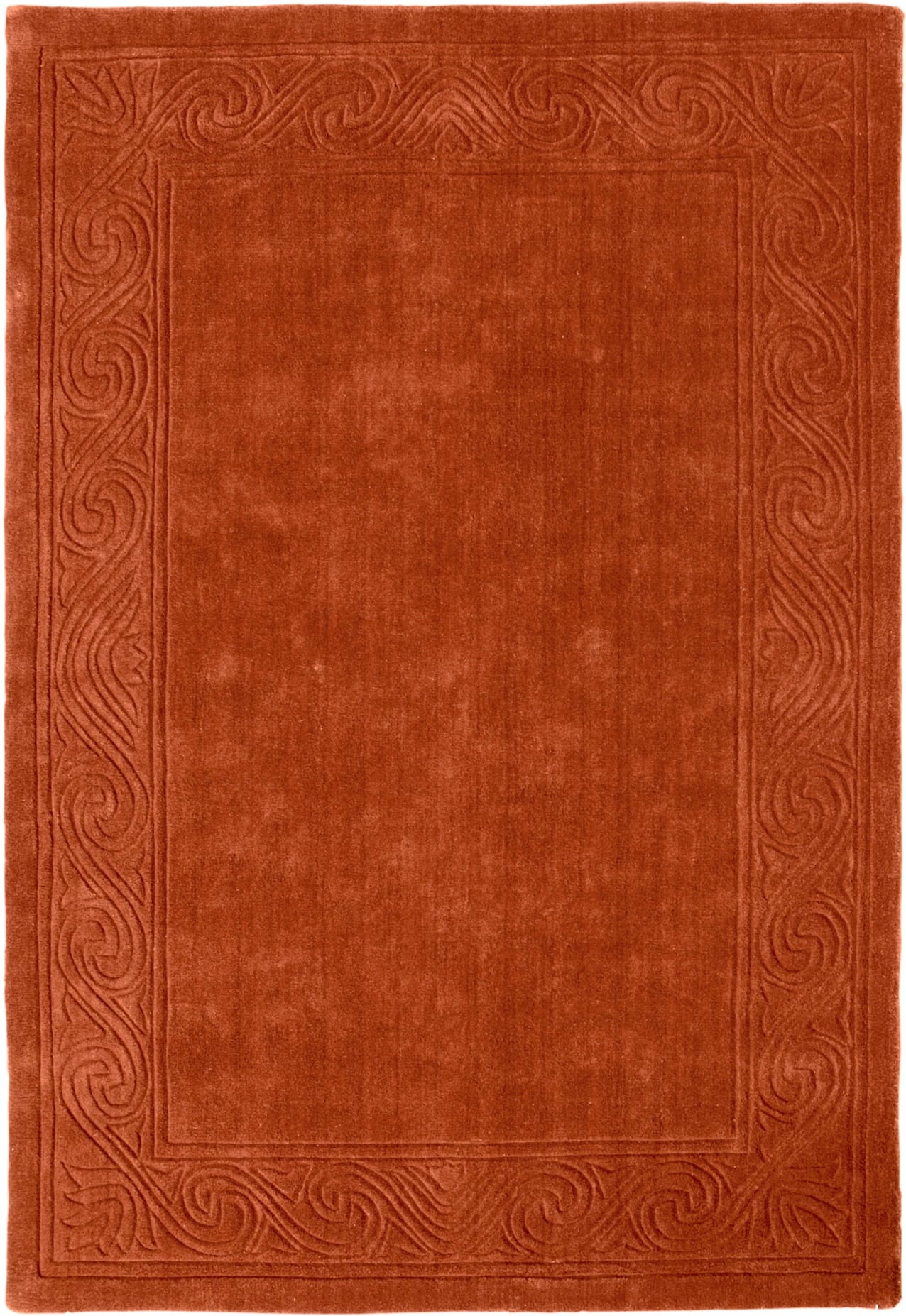 Teppich HEINE HOME Gr. 10, orange (terracotta), B:70cm H:20mm L:270cm, Wolle, Teppiche, Teppich 2