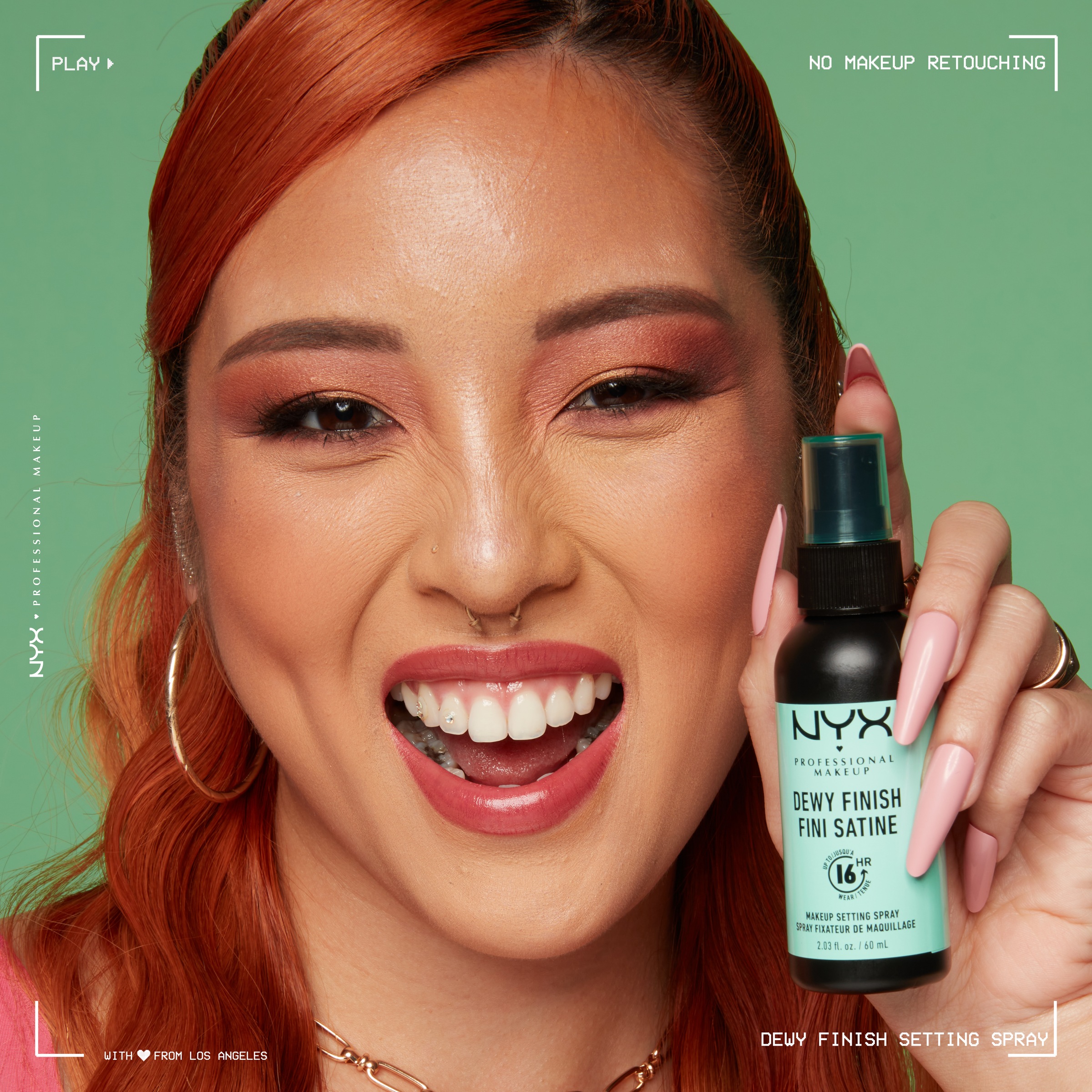 NYX Fixierspray »NYX Professional Makeup Make Up Setting Spray Dewy Finish 3er Set«