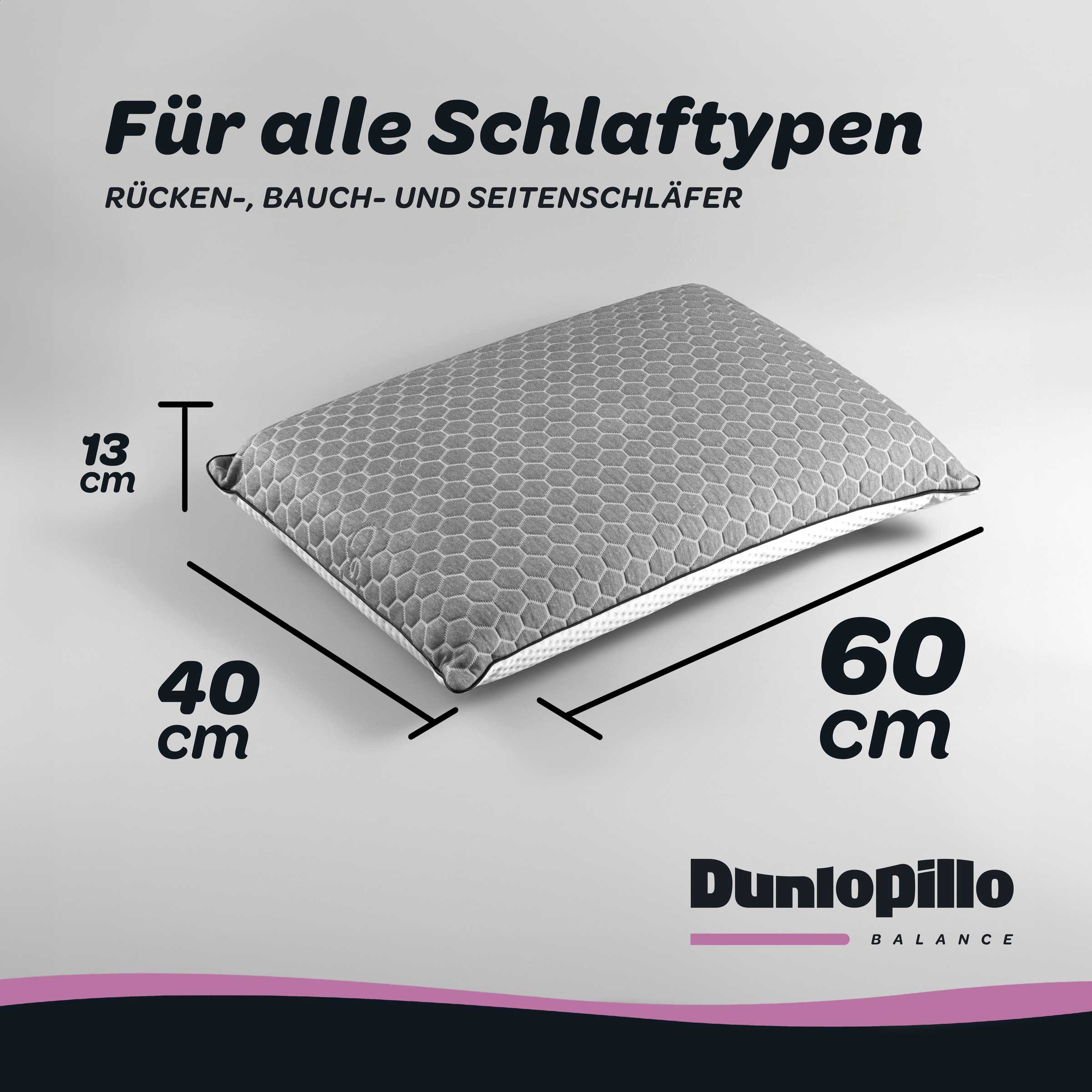 Dunlopillo Nackenstützkissen "Climate Control, NEUHEIT, in 40cm x 60cm x 13 günstig online kaufen