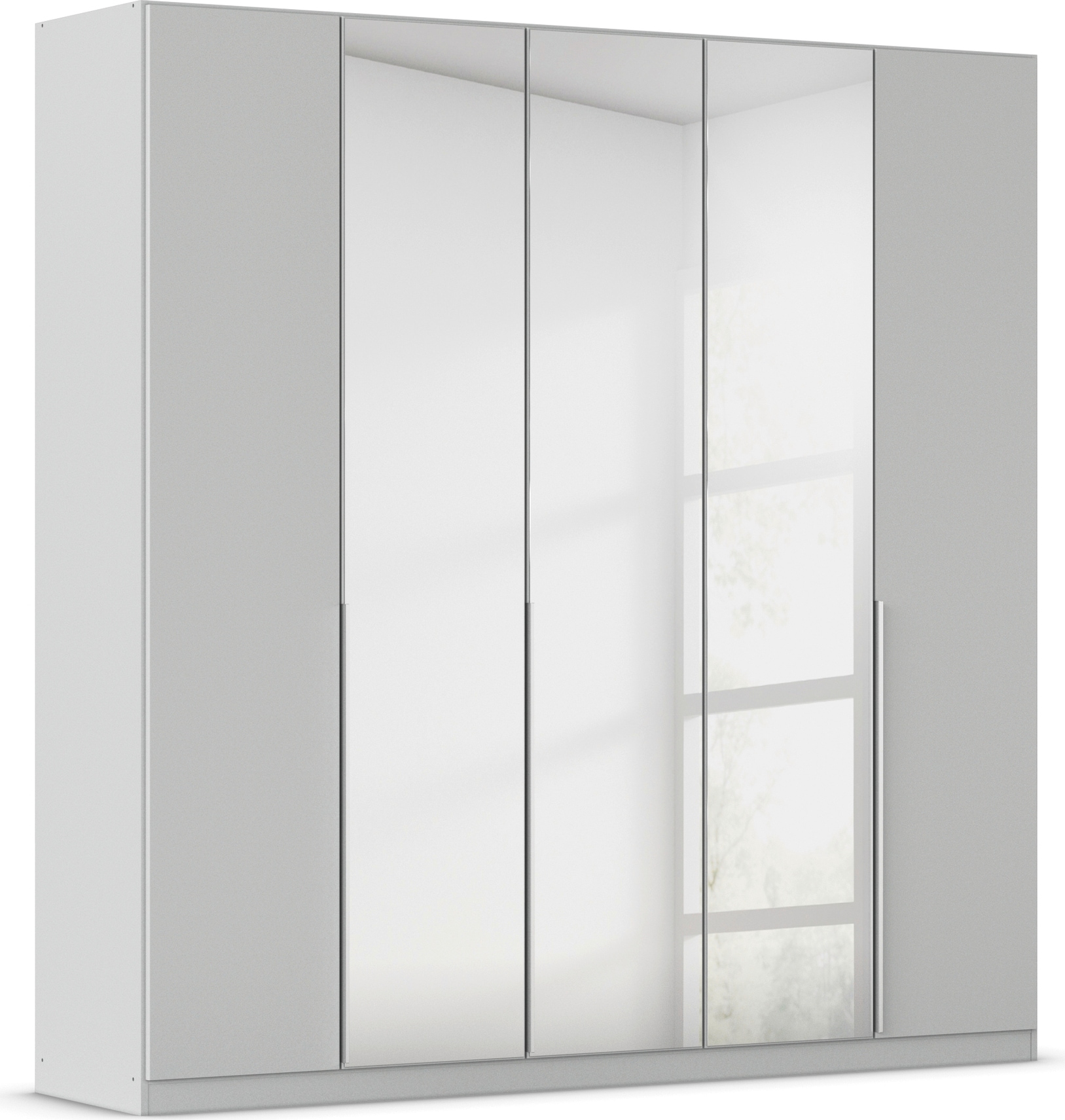 OTTO home Drehtürenschrank "Kleiderschrank Schrank Garderobe AGORDO mit Dekor- oder Hochglanzfront" in zwei Griff-Farben, Breiten 91-405 cm, durchdachte Innenausstattung, in 8 Breiten und 2 Höhen MADE IN GERMANY