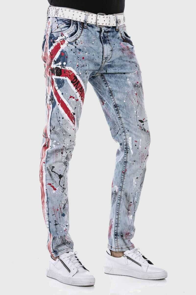 Cipo & Baxx 5-Pocket-Jeans »Jeans«, mit coolem Print