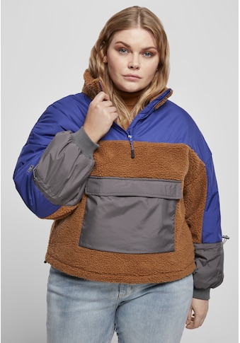 URBAN CLASSICS Outdoorjacke »Urban Classics Frauen Ladies Sherpa 3-Tone Pull Over Jacket« kaufen