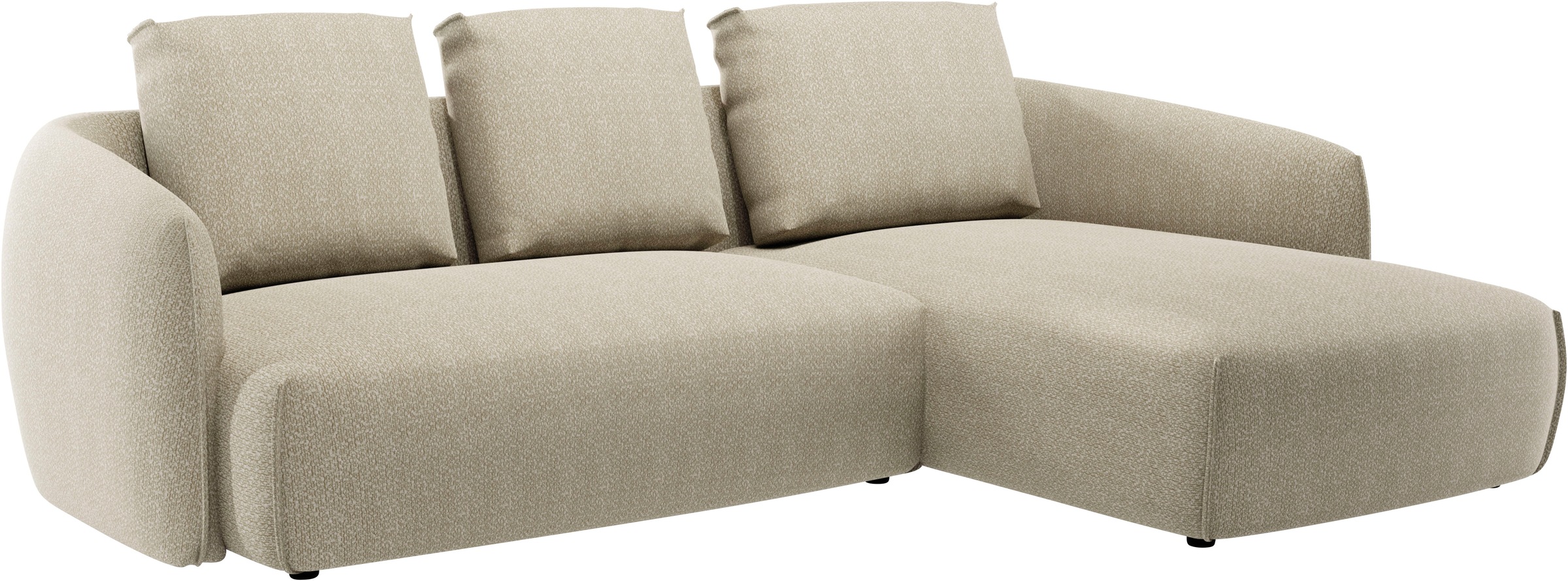 Thumbnail - TRENDMANUFAKTUR Ecksofa "Shawn Designsofa mit elegant geschwungen Armlehnen, L-Form" bequem, organischer Form, mit hochw...