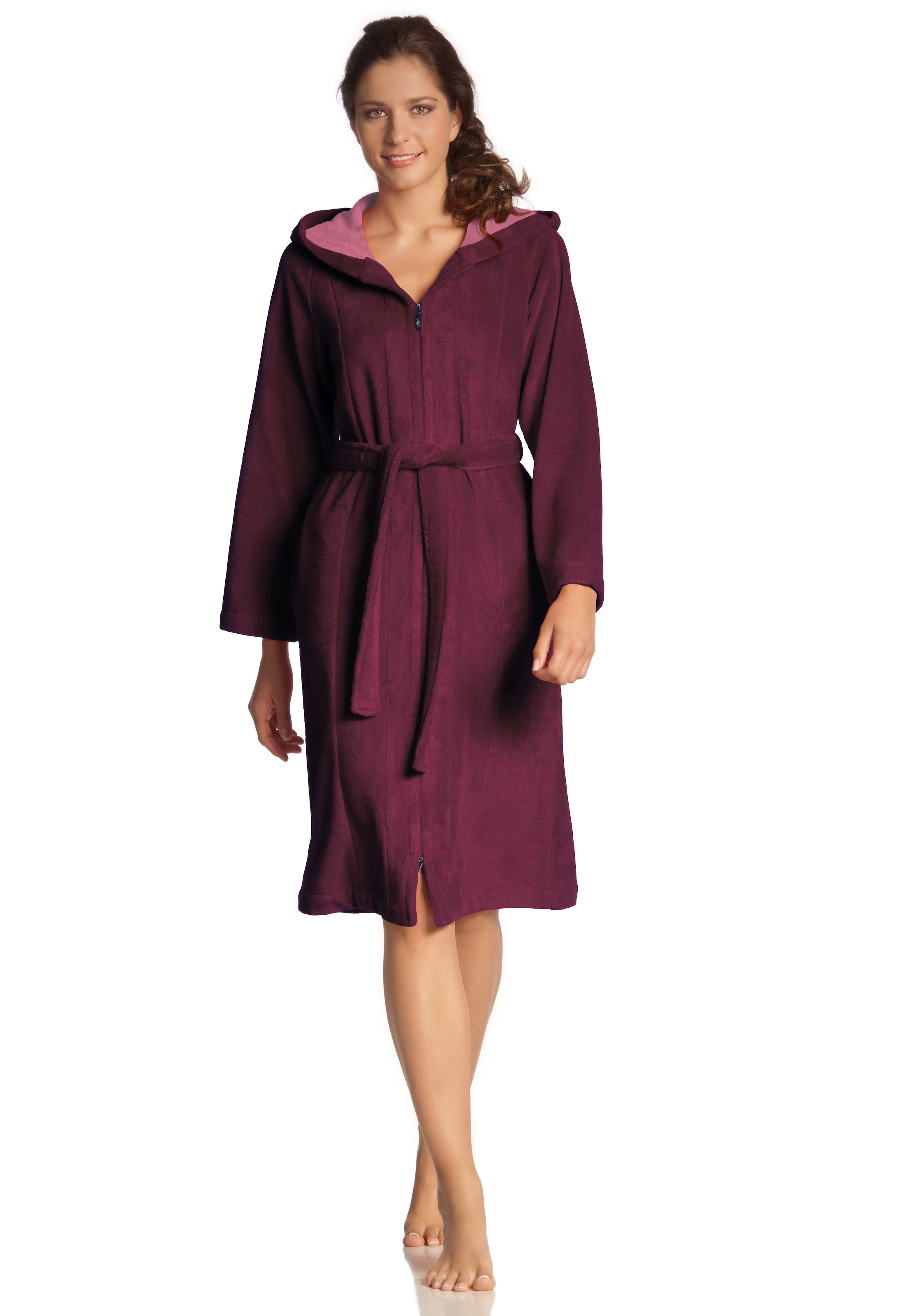 Vossen Damenbademantel "Palermo, ideal für Sauna & Spa, Hotelbademantel, Mo günstig online kaufen