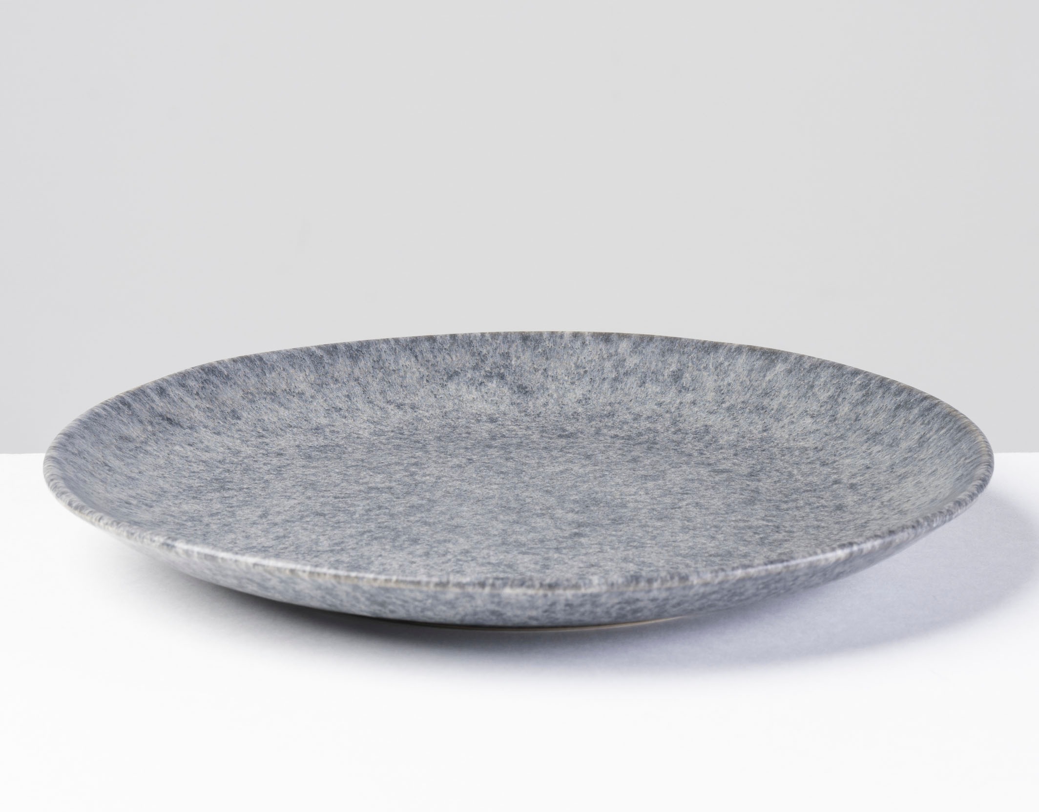 Dessertteller GIPFELSTÜCK "Teller Set, Moos'n'Stein", grau, B:21cm Ø:21cm, Steinzeug, Speiseteller, Scandi-Style, glänzende Reaktivglasur, jedes Stück ein Unikat 2