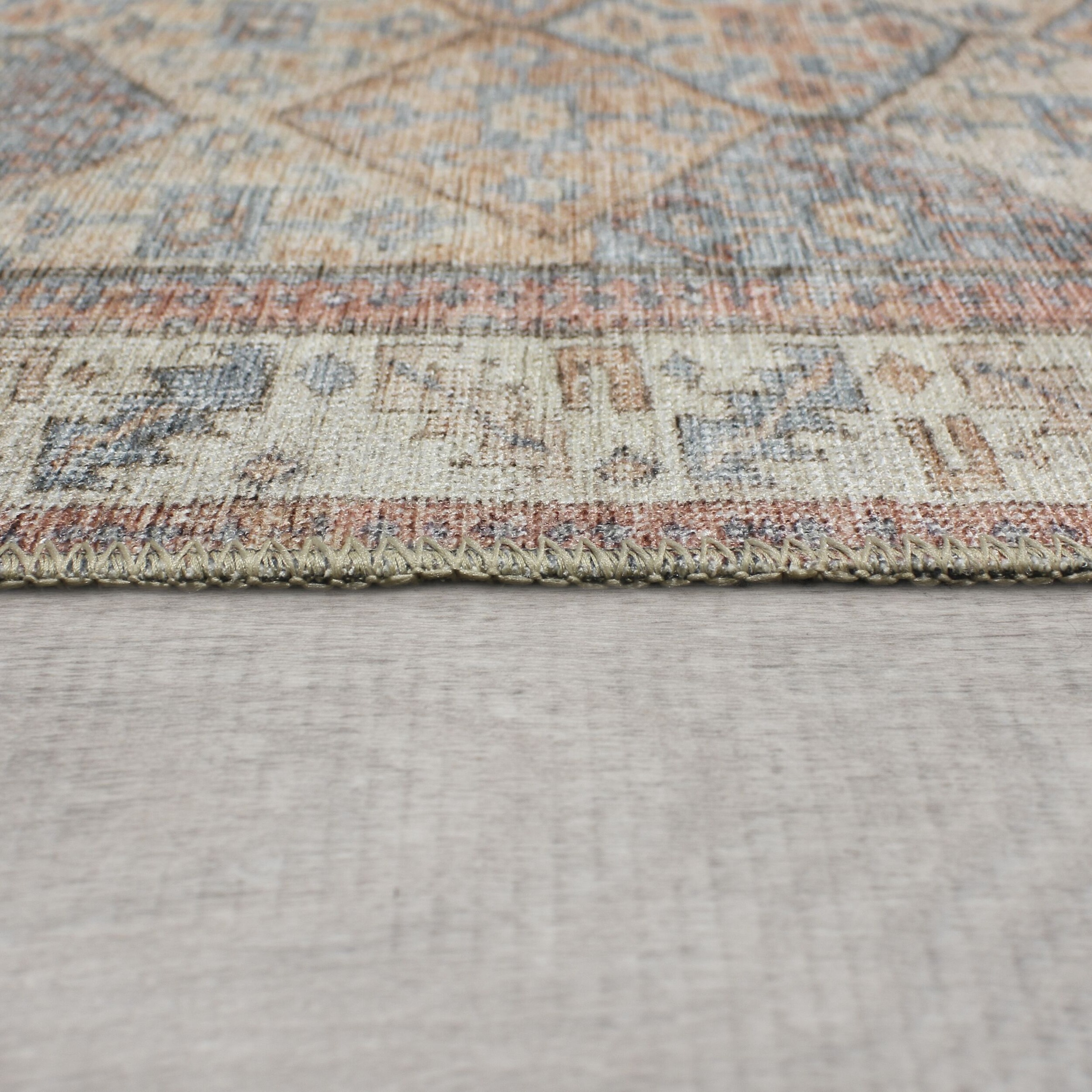 Teppich FLAIR RUGS "Dion", rot, B:190cm H:4mm L:290cm, Polyester, Teppiche, Teppich, Traditioneller Teppich, waschbar, Wohnzimmer, Schlafzimmer 3