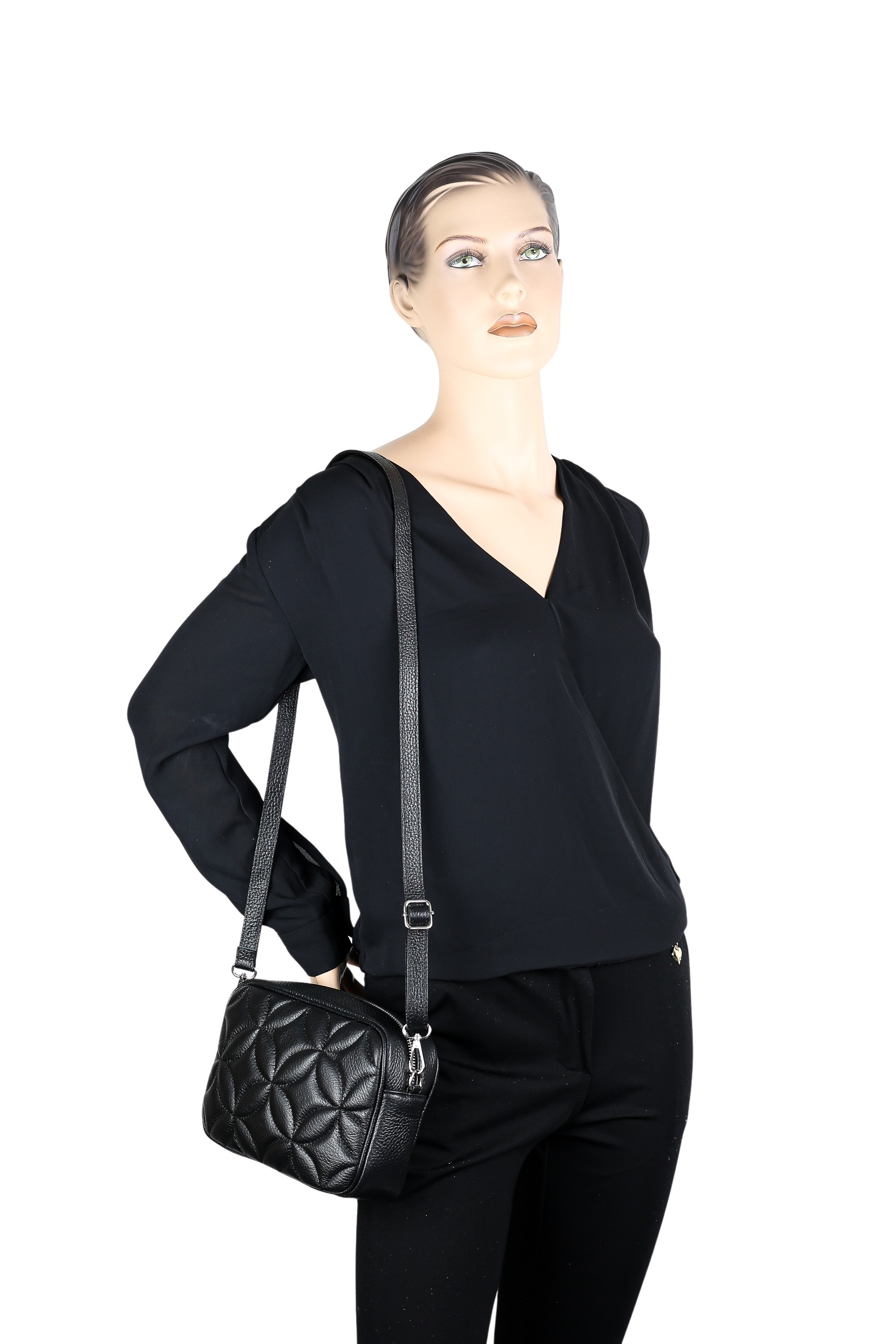 Collezione Alessandro Midnight Blossom Shoulder Bag Black Onesize 3