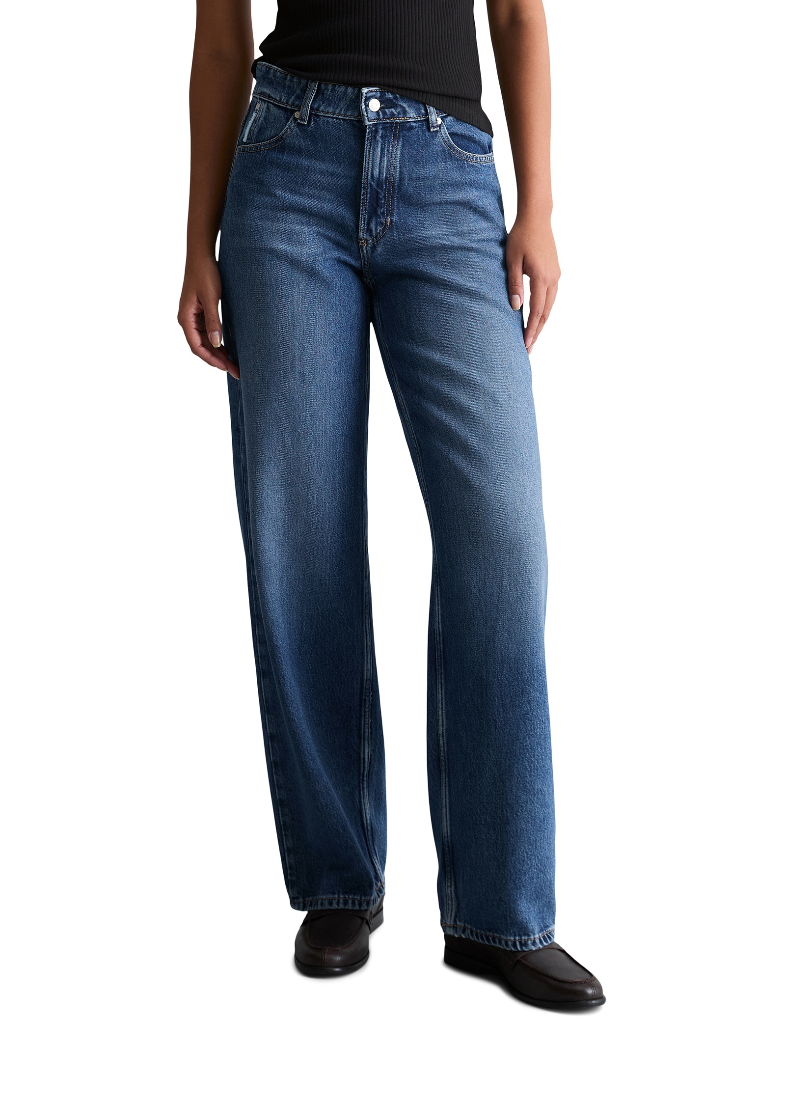 Marc OPolo DENIM Weite Jeans "aus Lyocell-Mix ohne Stretch" günstig online kaufen