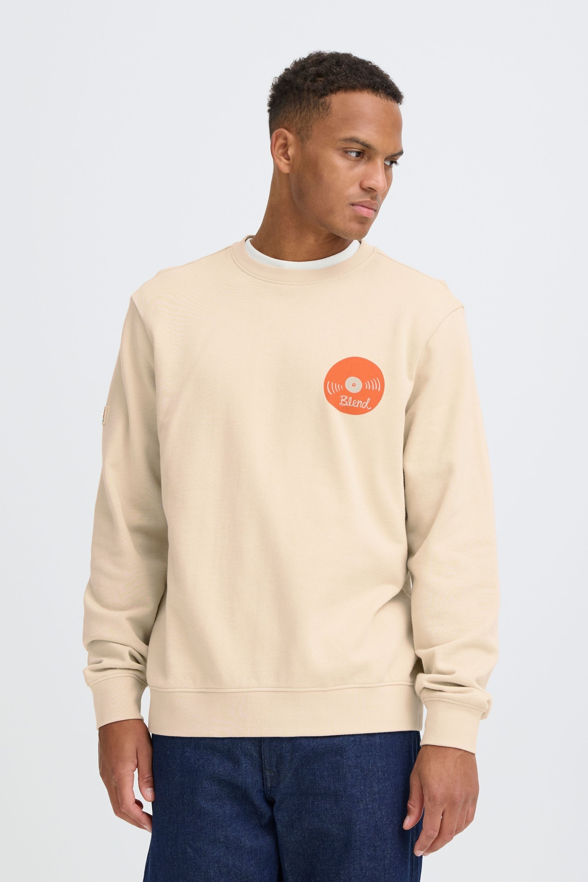 Blend Rundhalspullover »BHSun« Modernes Sweatshirt mit großem Backprint