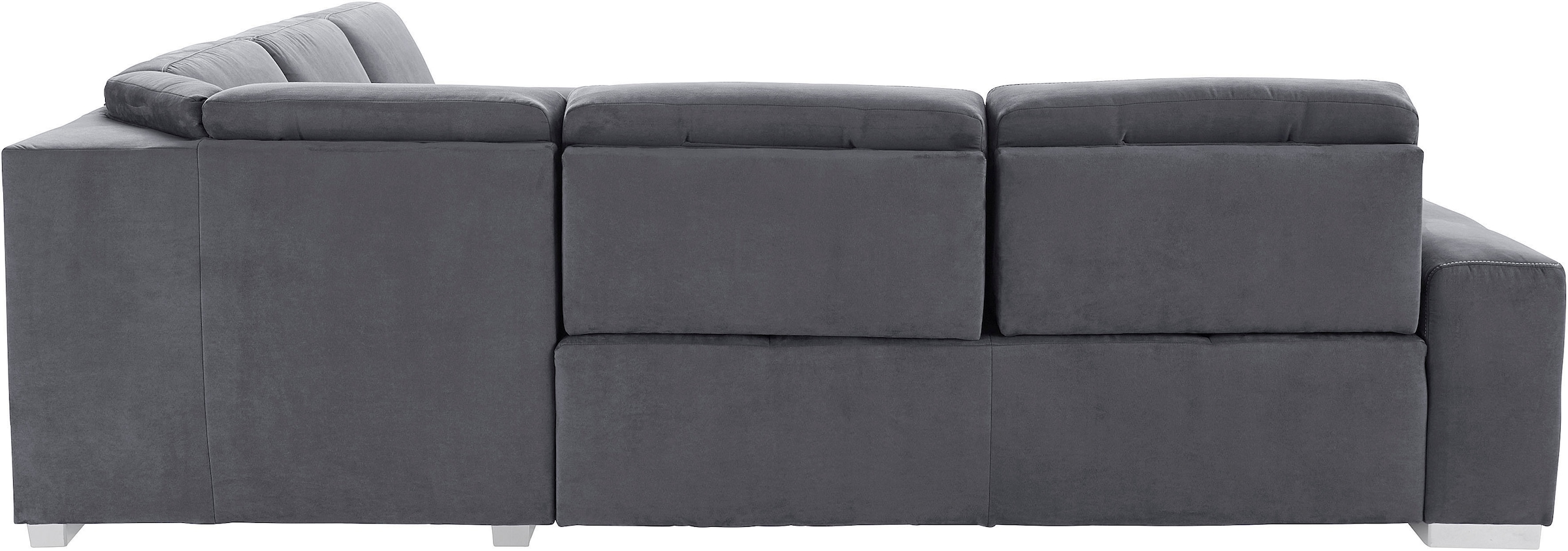 sit&more Ecksofa »Santorini L-Form«, mit Federkern und Sitztiefenverstellung, wahlweise mit Bettfunktion