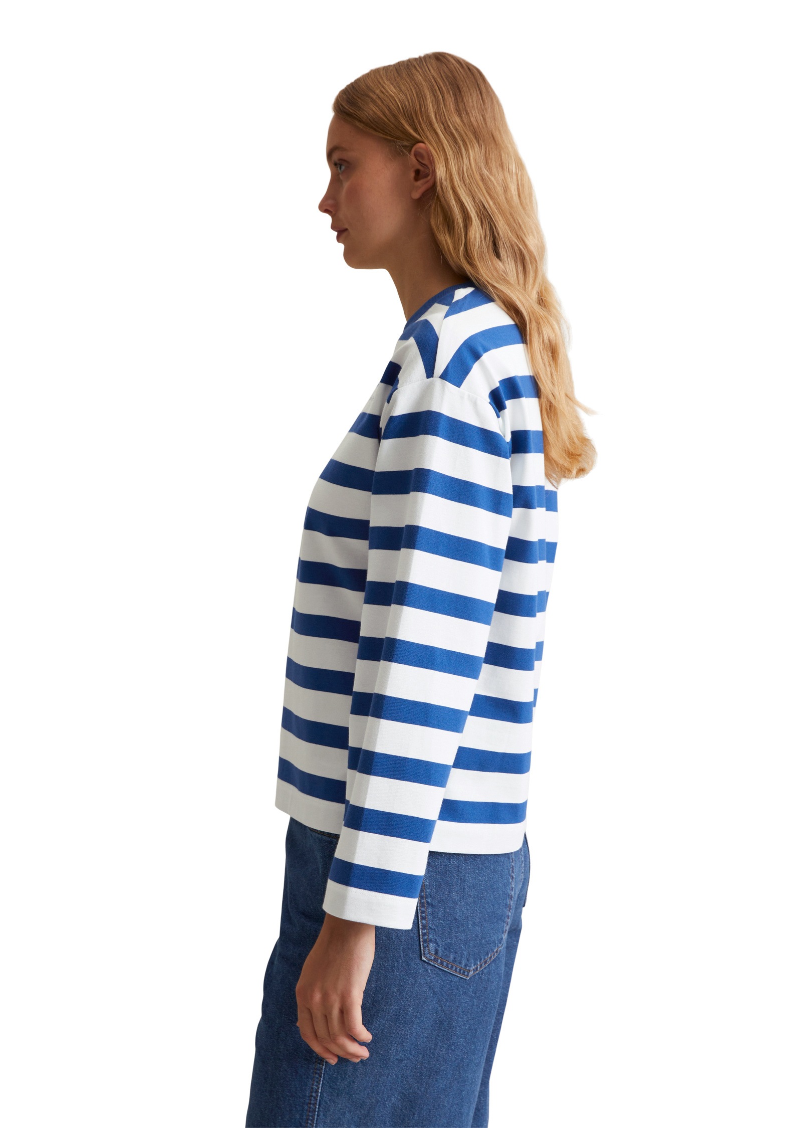Marc OPolo DENIM Langarmshirt "aus garngefärbtem Heavy Jersey" günstig online kaufen