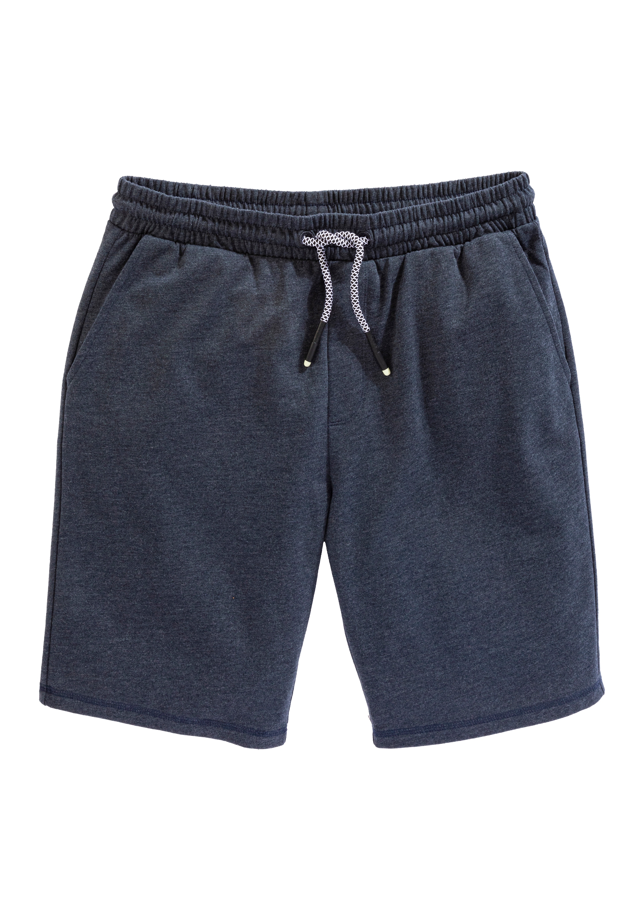 John Devin Sweatshorts »weit geschnitten«, in Melange-Optik aus Baumwoll-Mix