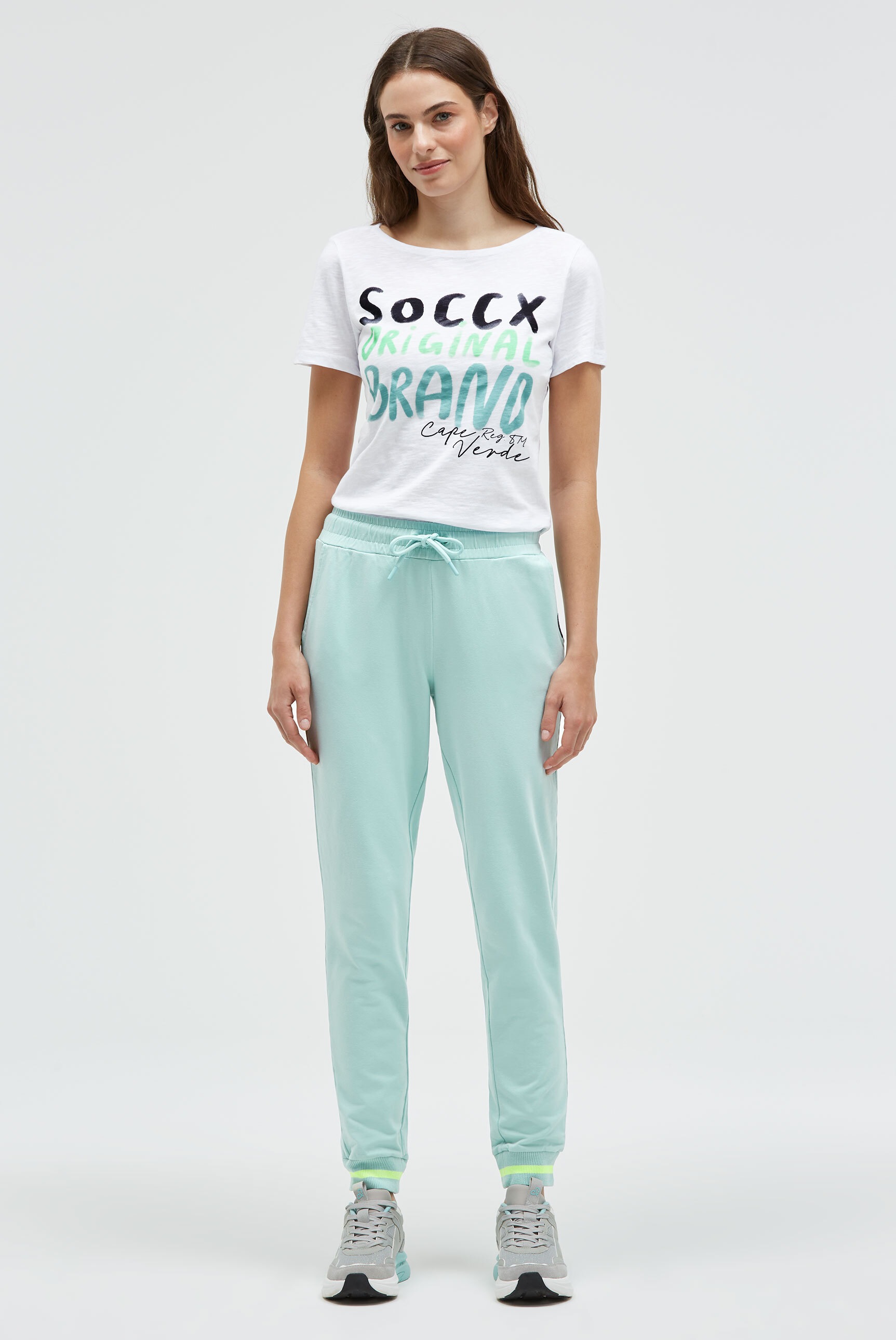 Thumbnail - SOCCX Sporthose mit Elastikbund & seitlichen Taschen