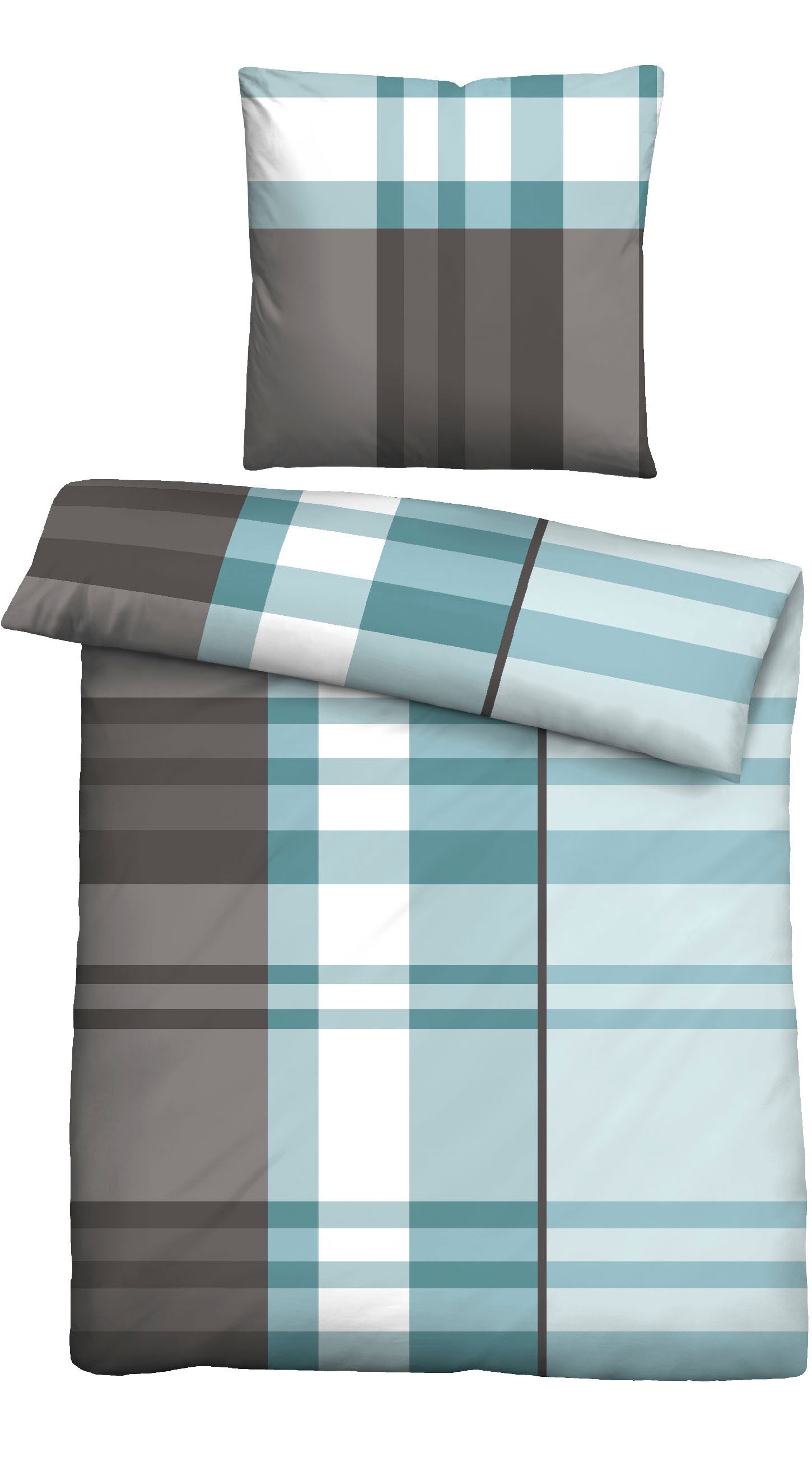Castell - Markenbettwäsche Bettwäsche »0350355«, Poly-Cotton, wohlig warm, pflegeleicht, atmungsaktiv, Reißverschluss