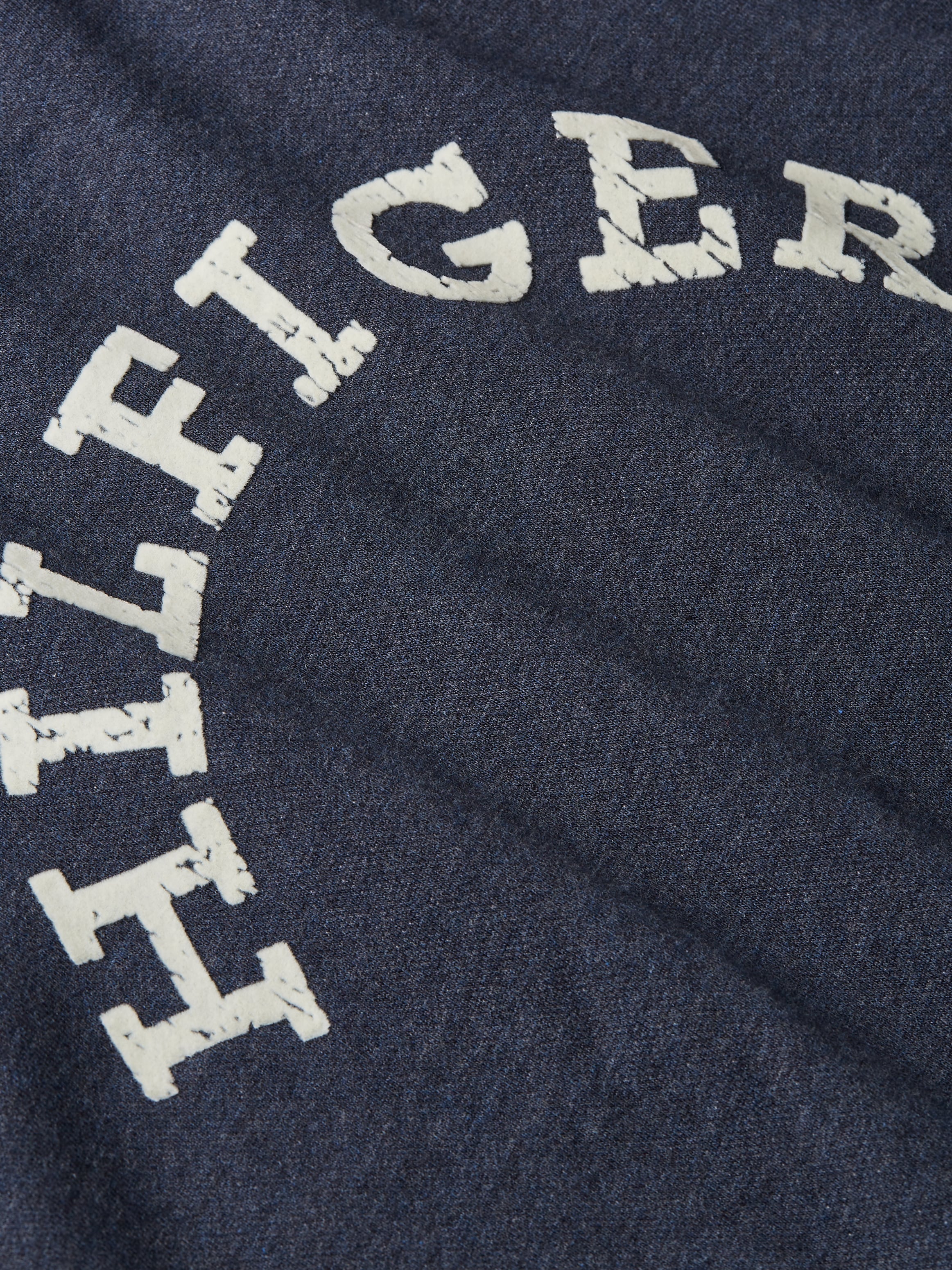 Tommy Hilfiger Sweatshirt »HILFIGER ARCHED HTR SWEATSHIRT«, mit gebrochenem Print