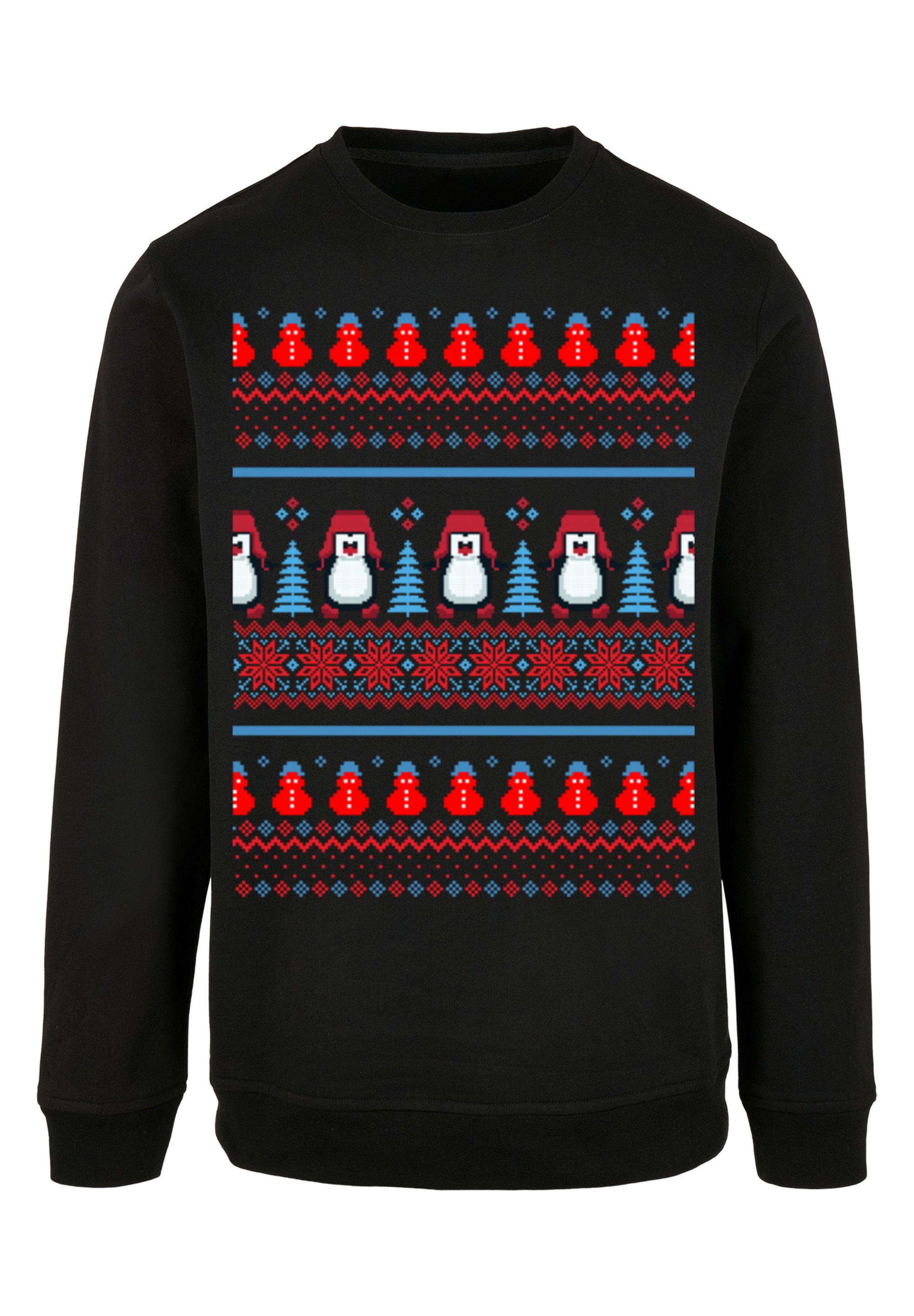 F4NT4STIC Kapuzenpullover »Christmas Pinguin Muster«, Print