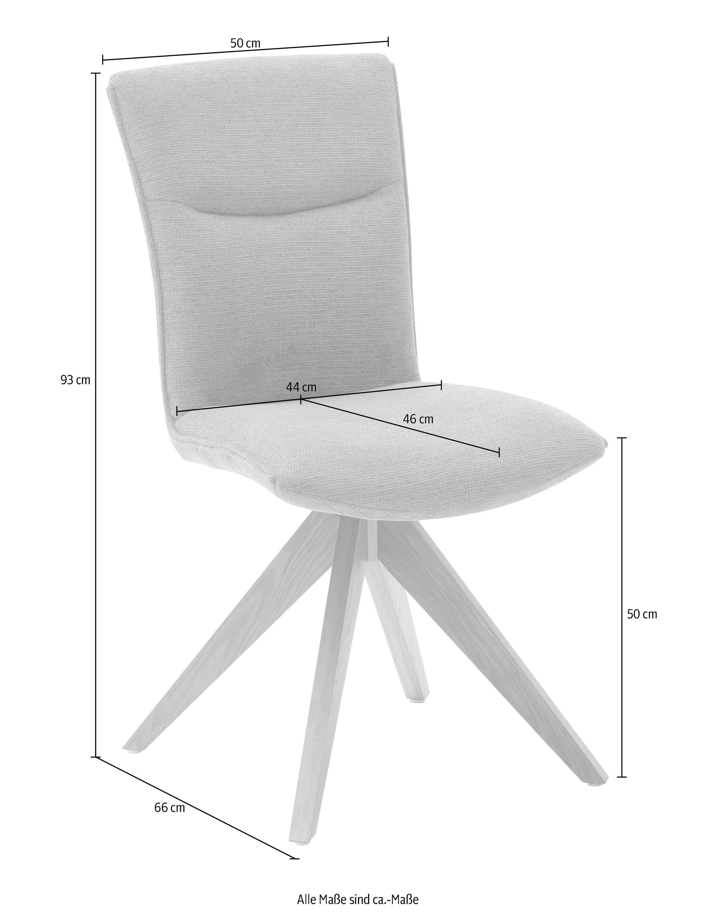 MCA furniture Esszimmerstuhl »Odense«, (Set), 2 St., 2er Set, Stoffbezug in Chenille Optik, 180° drehbar, bis 120 kg