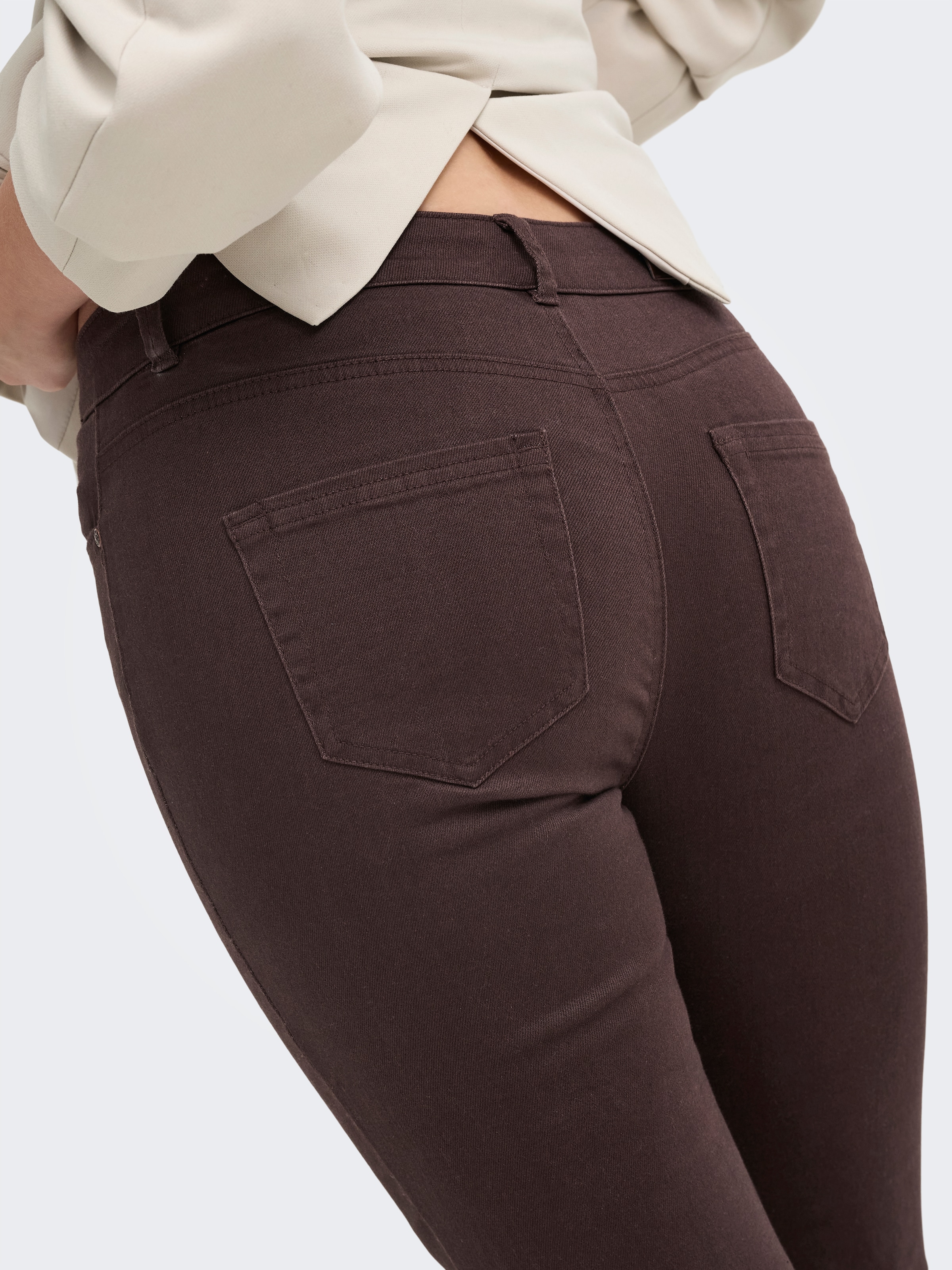 Only Bootcuthose "Onlblush Mid Flared Colour Pant Pnt Noos" Baumwollmischung, Bootcut Fit