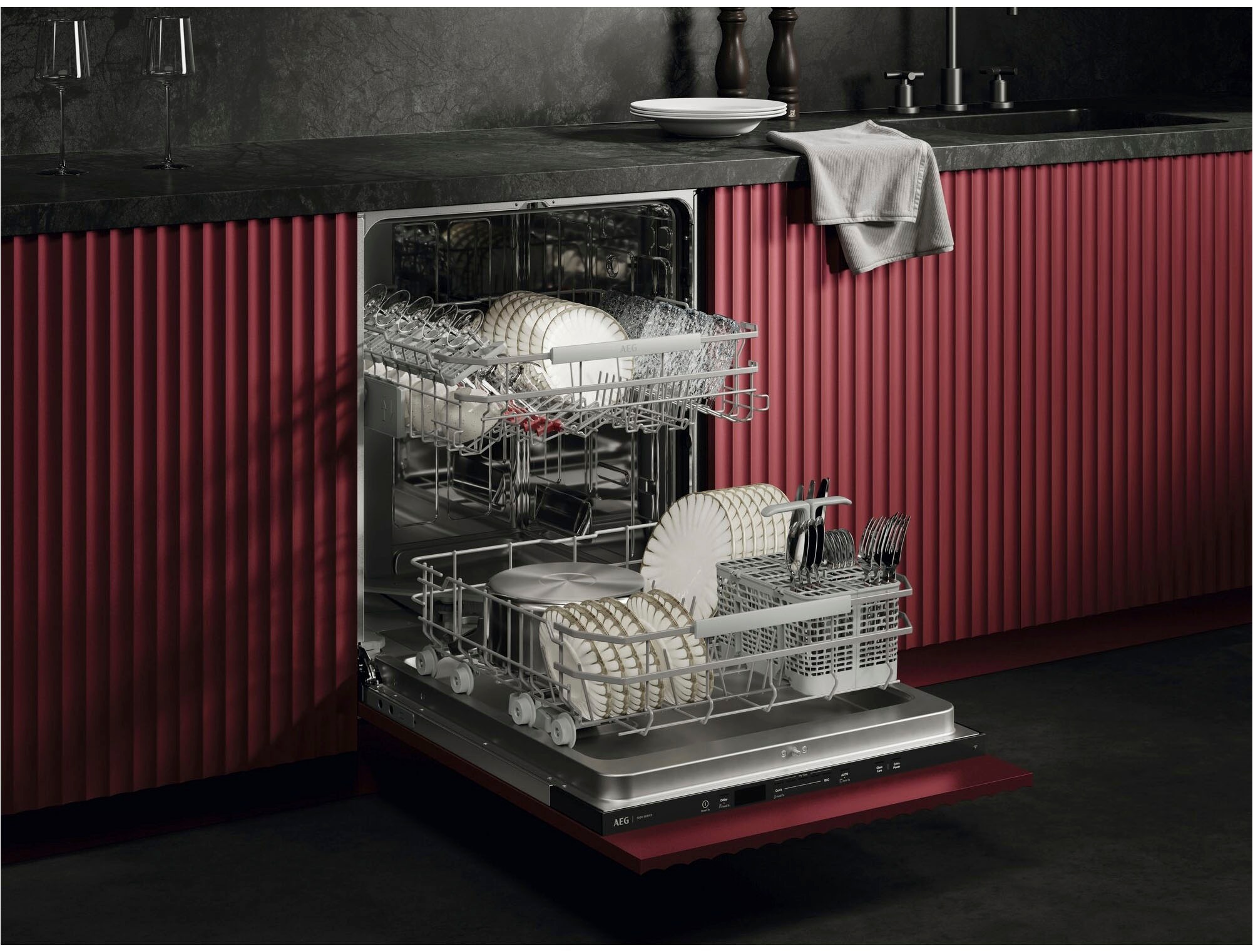 AEG vollintegrierbarer Geschirrspüler Serie 7000, 60 cm, WiFi "V72GIB10SN" günstig online kaufen