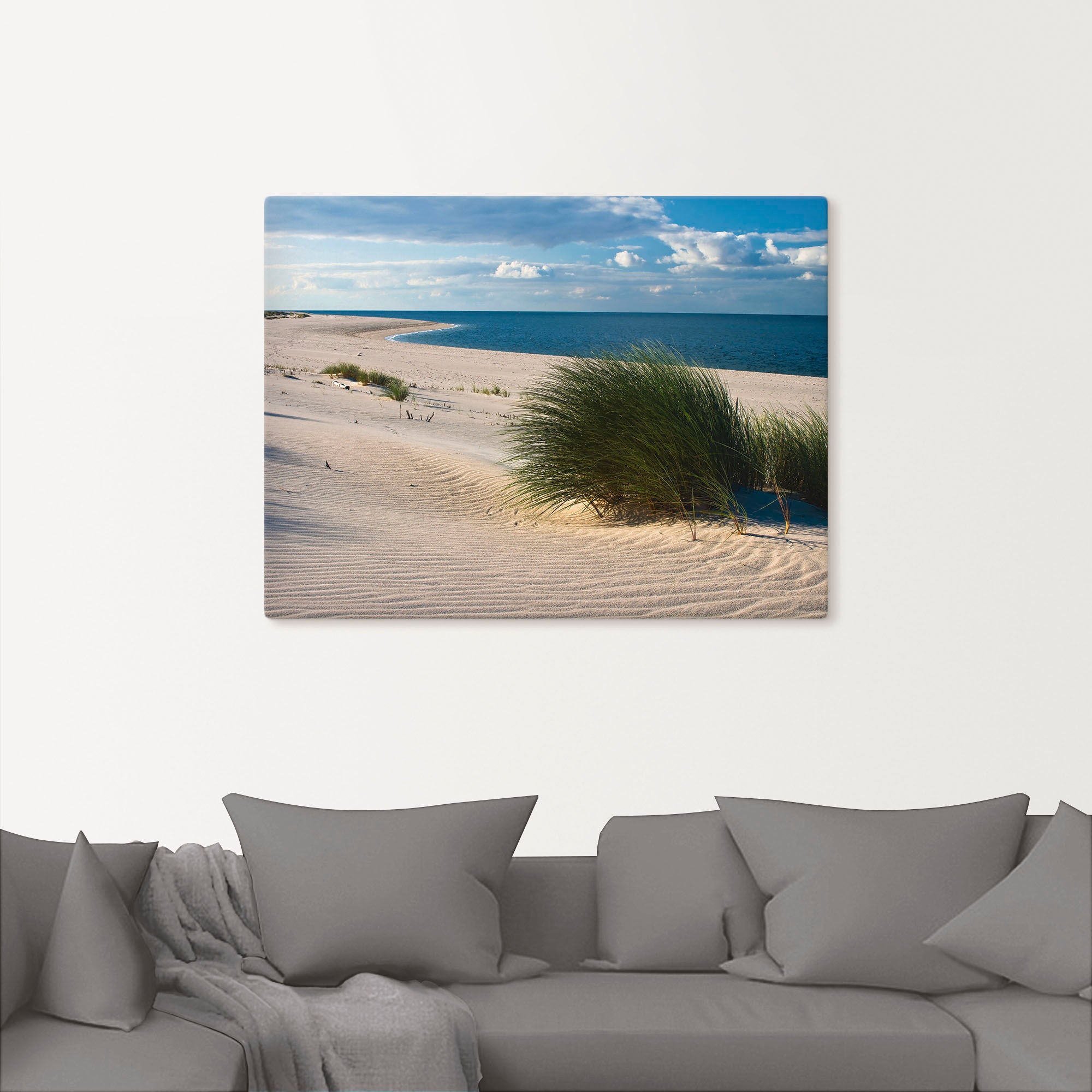 Artland Wandbild "Gras am Strand", Strand, (1 St.), als Alubild, Outdoorbil günstig online kaufen