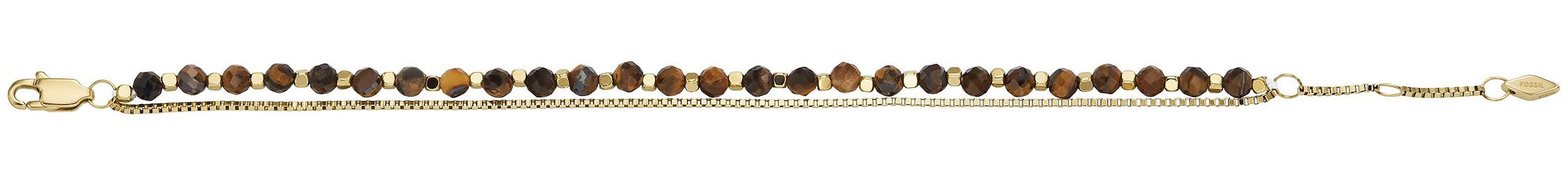 Fossil Armband »JEWELRY, JF04685040, JF04683710, JF04682710«, mit Amethyst, Tigerauge, Rhodochrosit