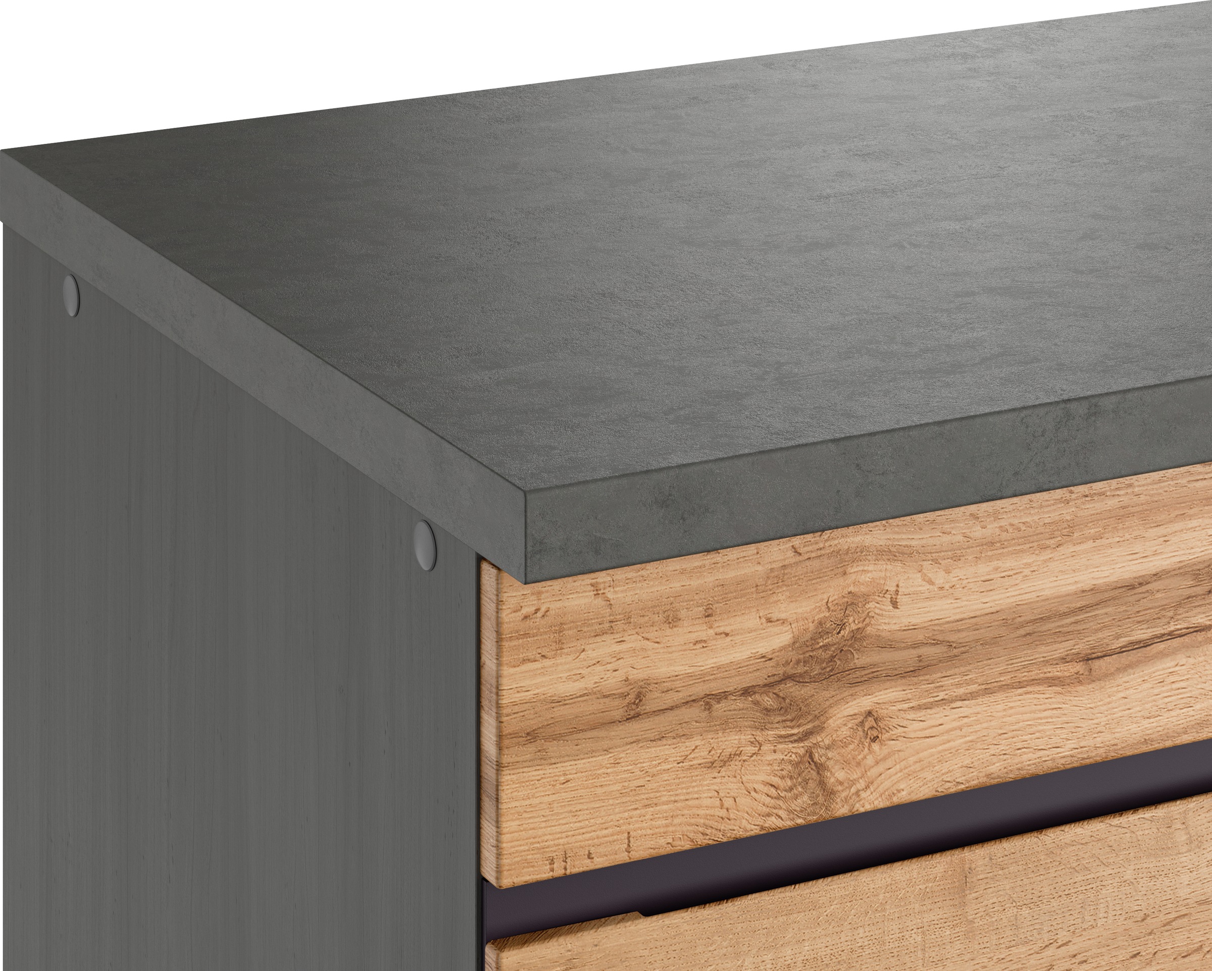 KOCHSTATION Unterschrank »KS-Riesa«, Breite 120 cm, MDF-Fronten