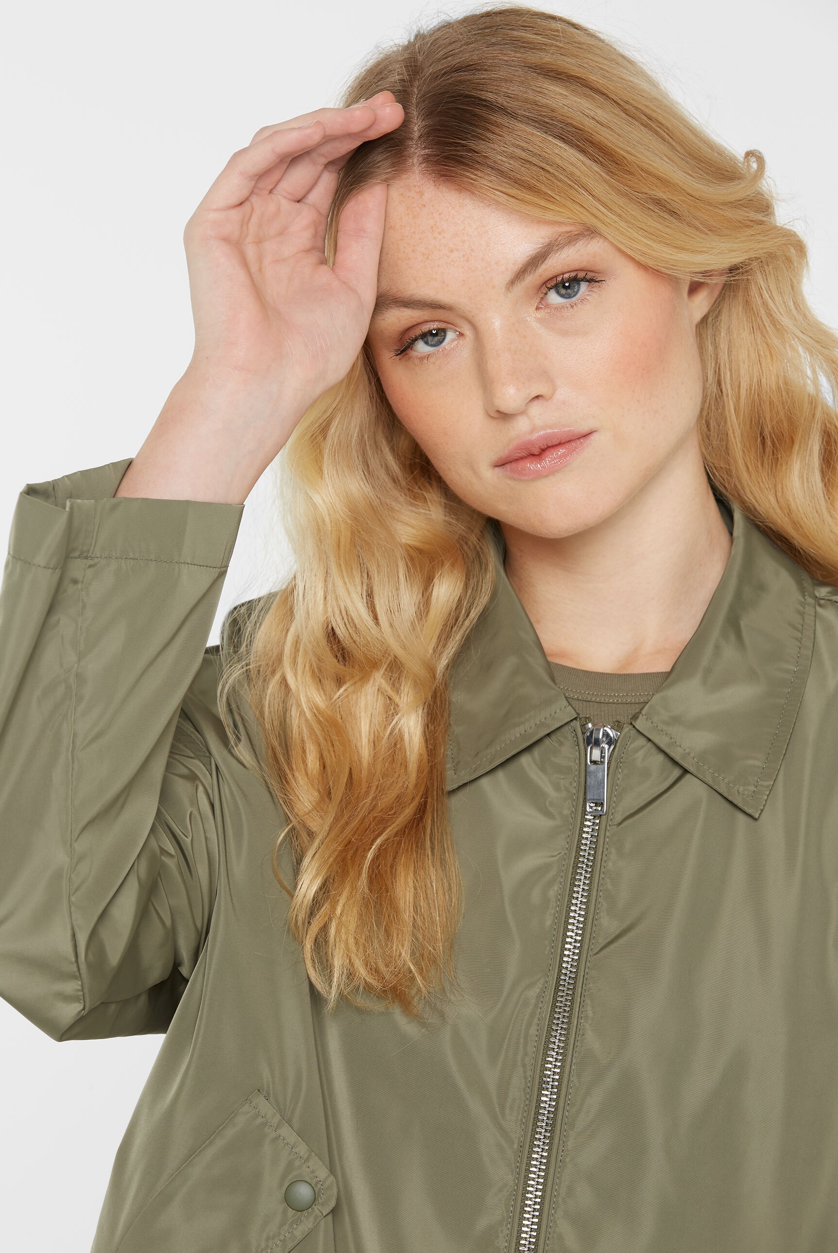 SENSES.THE LABEL Outdoorjacke, ohne Kapuze, mit verstellbarem Gummizug im Saum