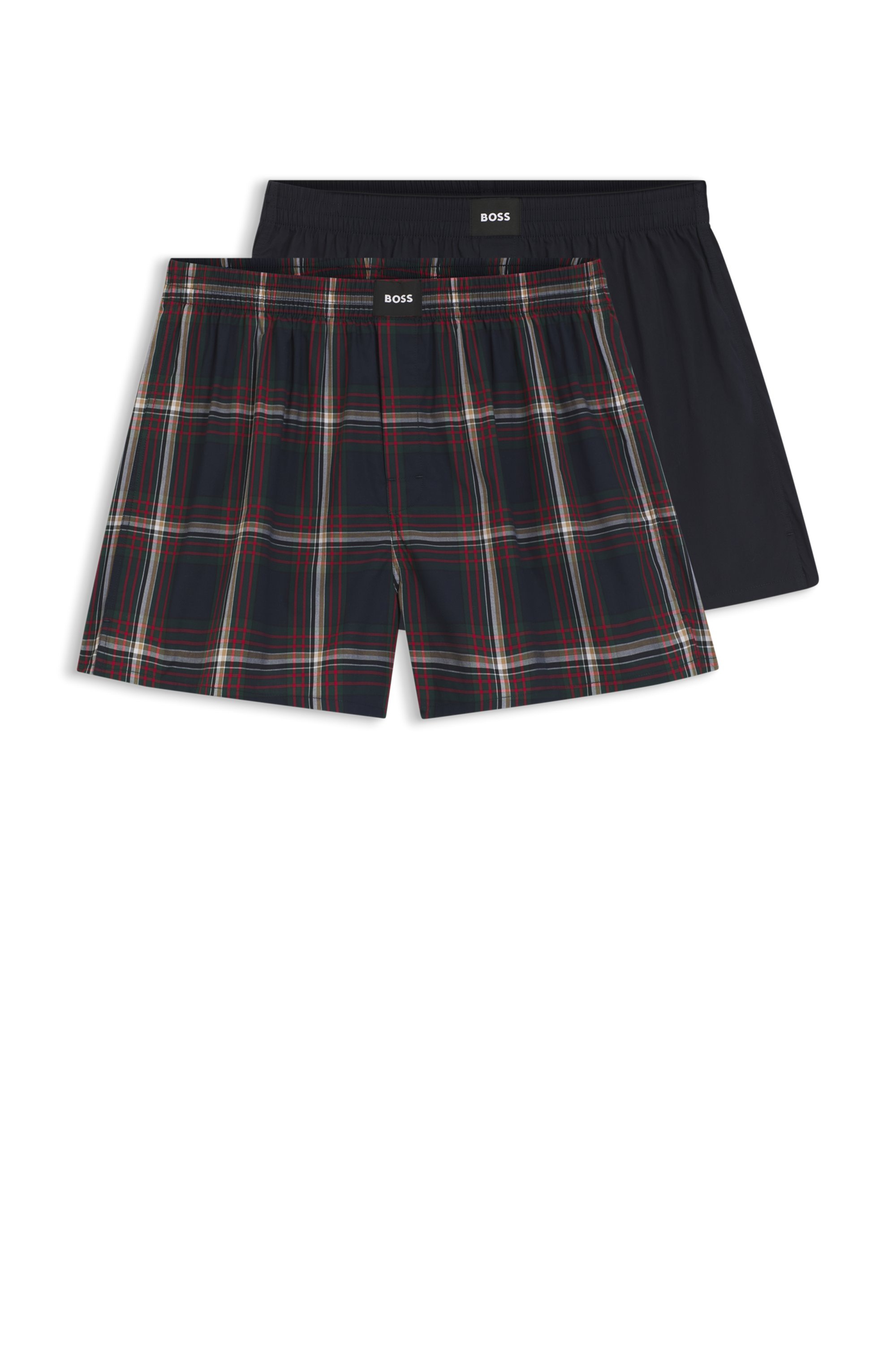 BOSS "2P Boxer S. CW Peach" Packung, 2 Stk. mit BOSS Logopatch auf dem Bund günstig online kaufen