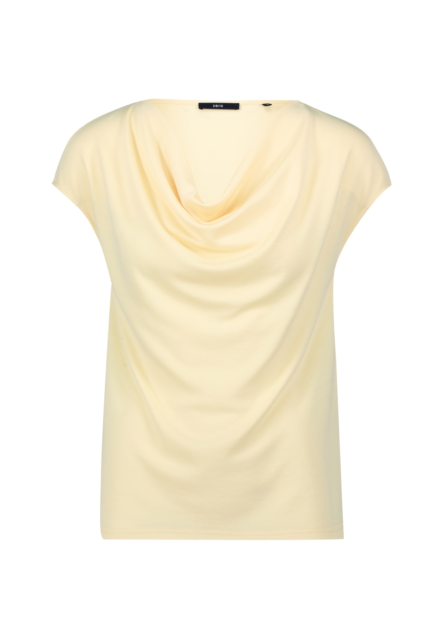 Zero T-Shirt "zero Jerseyshirt mit Wasserfallausschnitt", (1 tlg.), drapier günstig online kaufen