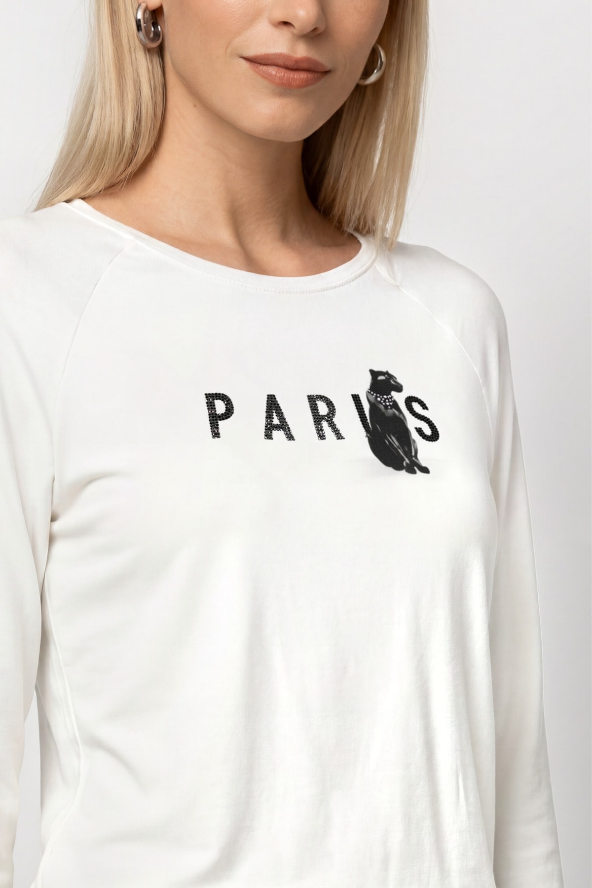 Monari Langarmshirt »Shirt Panther« Regular fit mit Panther-Print