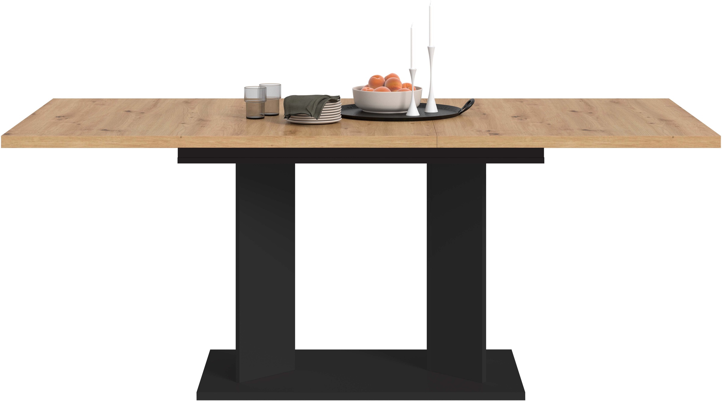 Home affaire Esstisch »GERO, 150-190 cm, ausziehbar, Säulengestell« in verschiedenen Ausführungen erhältlich, 1 Stk. tlg. Tisch, Esstisch, Esszimmer, Esszimmertisch, Küchetisch, Bartisch