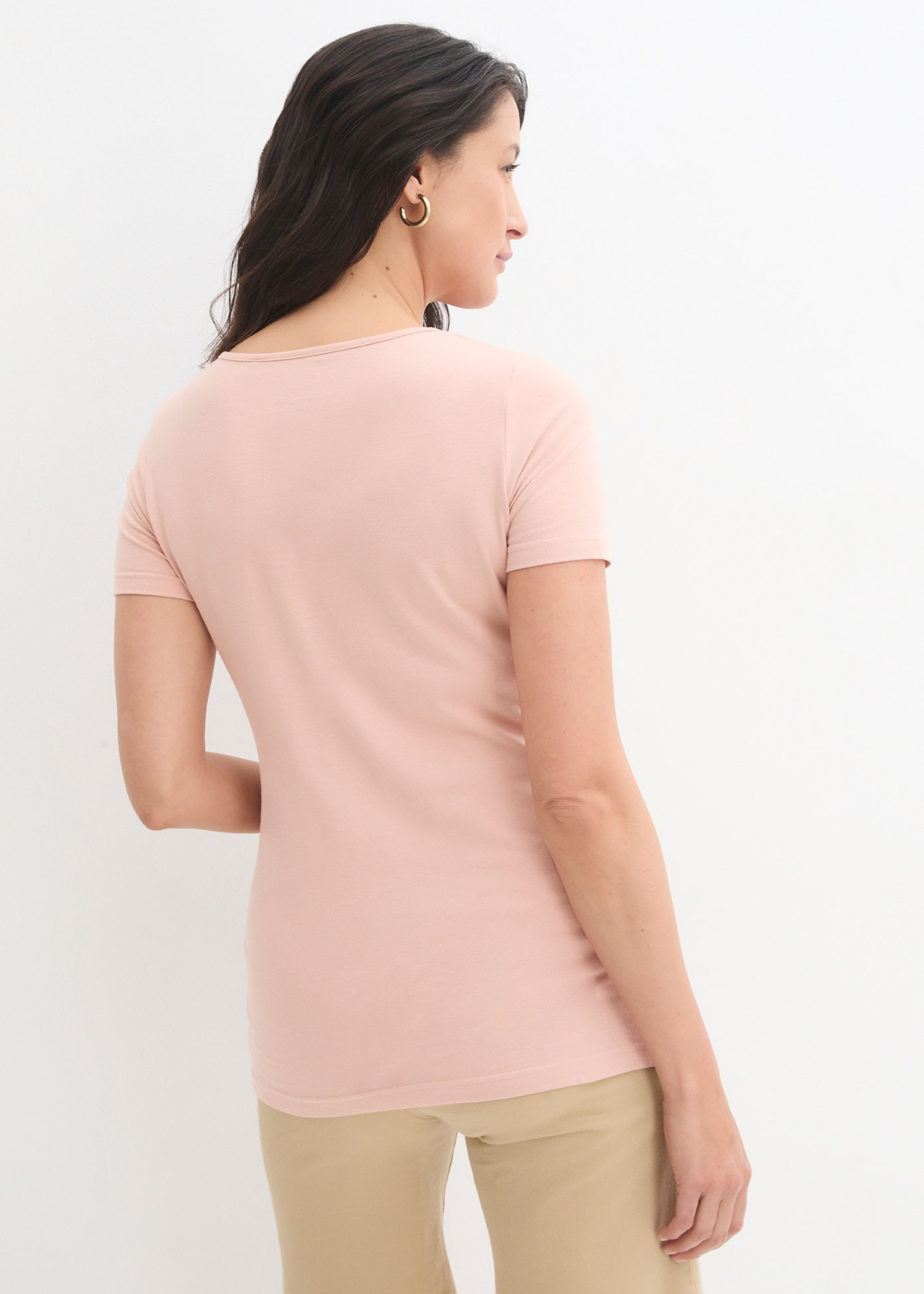 bonprix Stillshirt »2-in-1 Umstands- und Stillshirts (2er Pack?)« Packung, 2, 2 Stk. figurumspielende Passform, mit Wickelschnitt