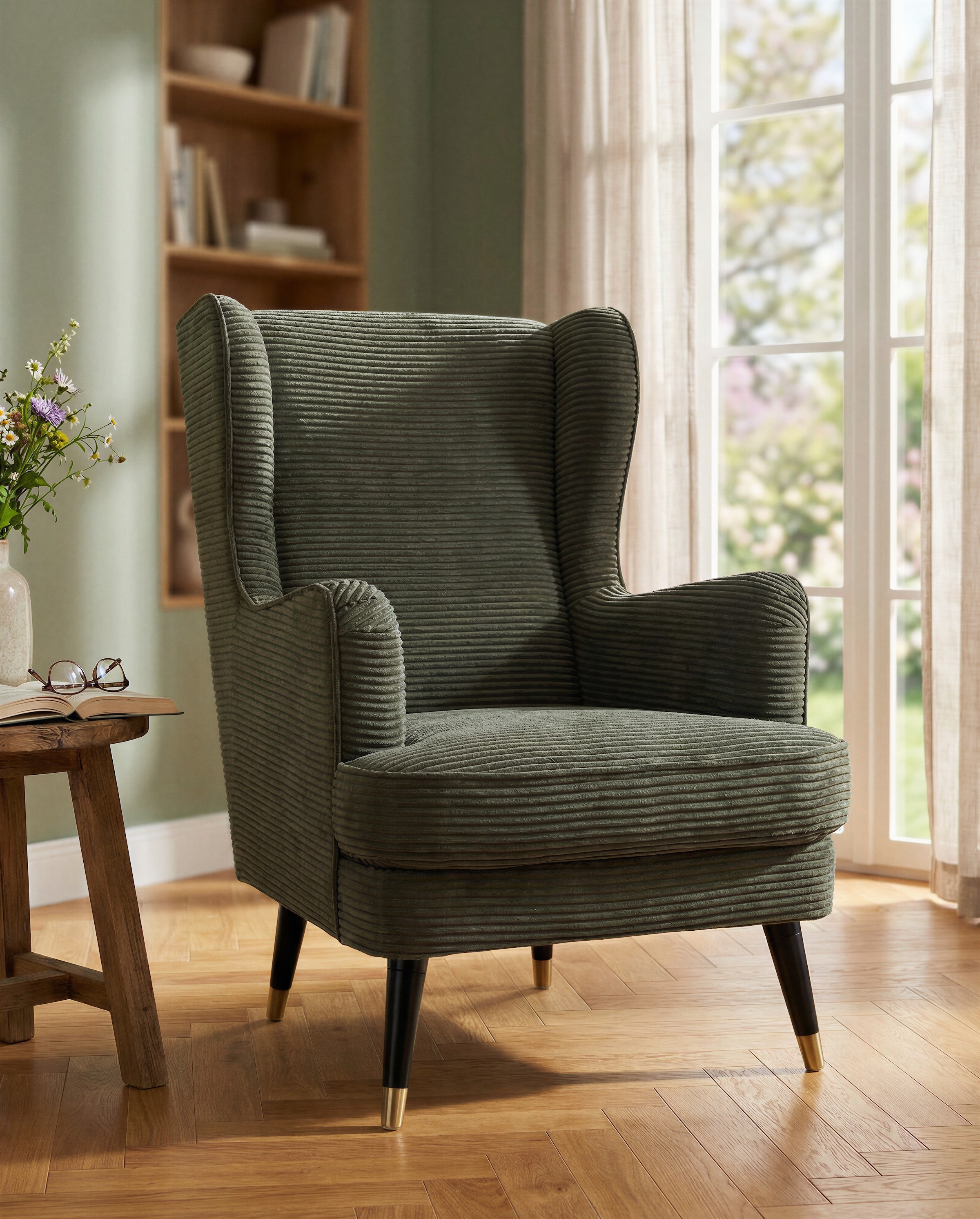 Home affaire Ohrensessel "ZILLER, TV-Sessel, frei im Raum stellbar, in Cord günstig online kaufen