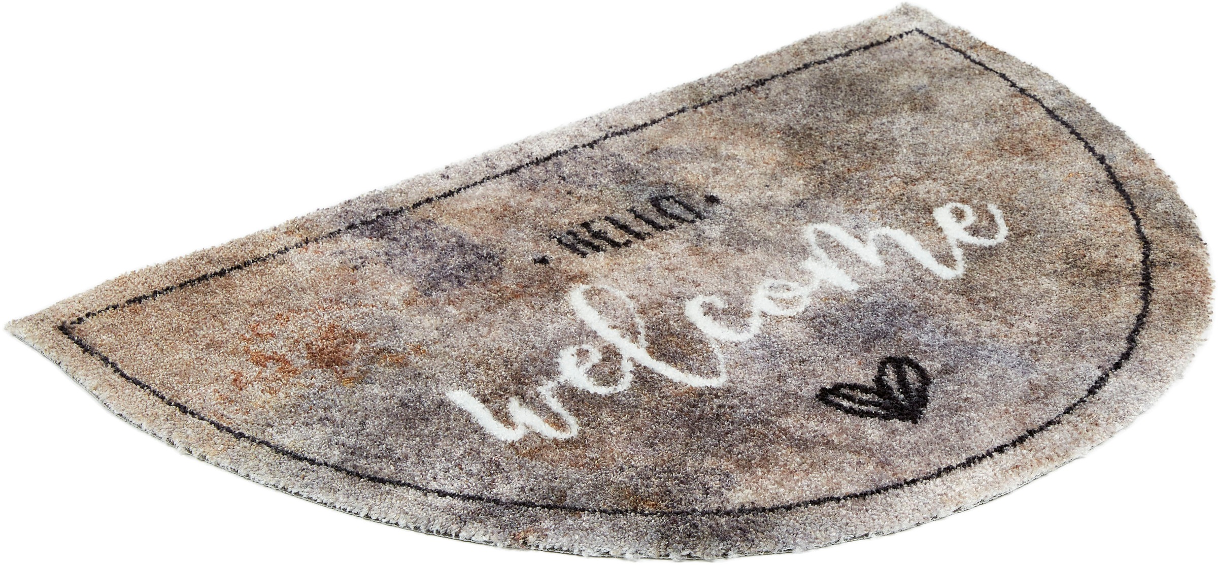 ASTRA Fußmatte »Pure&Soft 016« halbrund 7 mm Höhe Sauberlaufmatte, weiche Oberfläche, waschbar, rutschfest