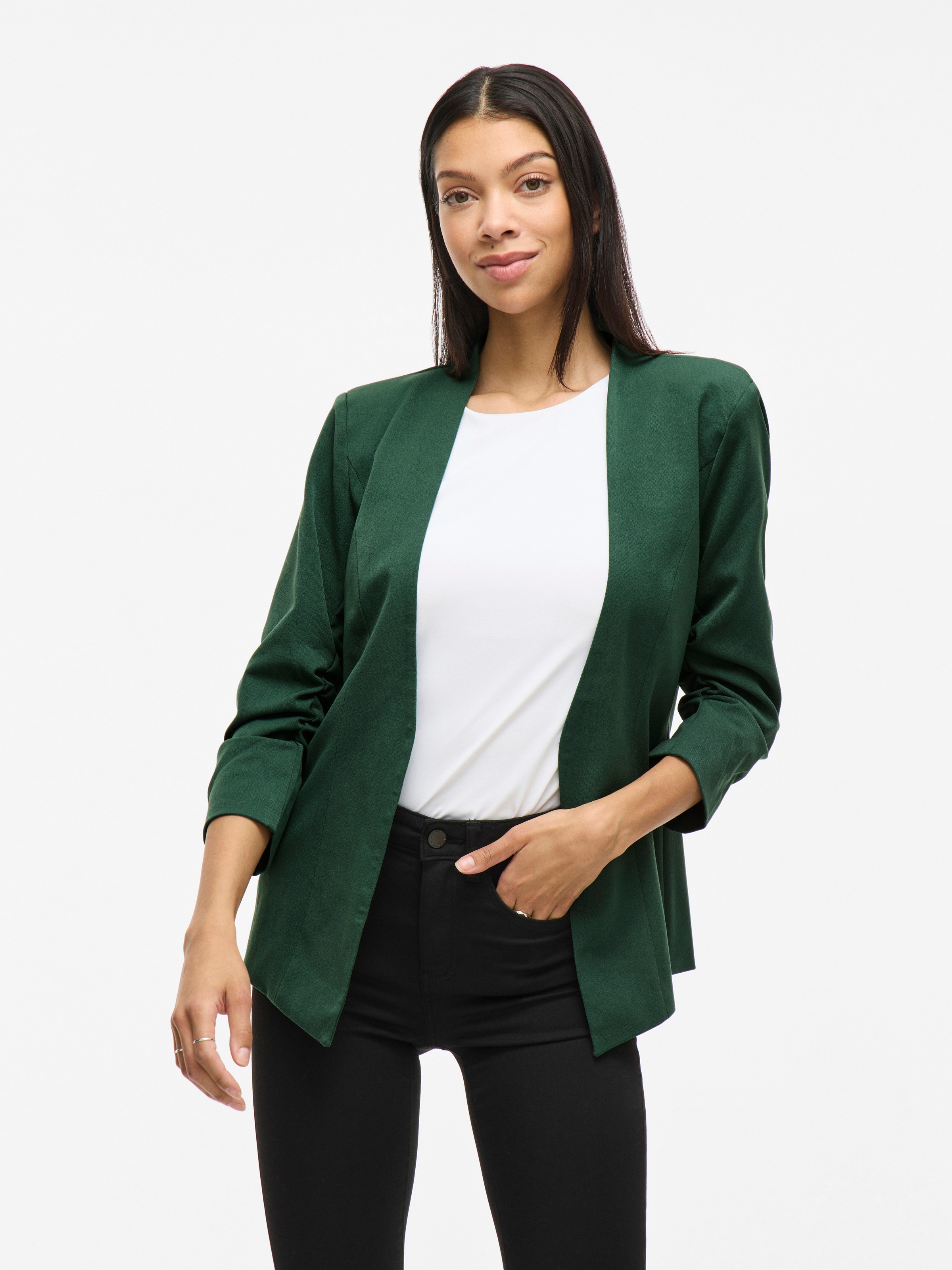 Vila Kurzblazer "VIHER NEW 3/4 BLAZER -NOOS" Materialmix, regular fit günstig online kaufen
