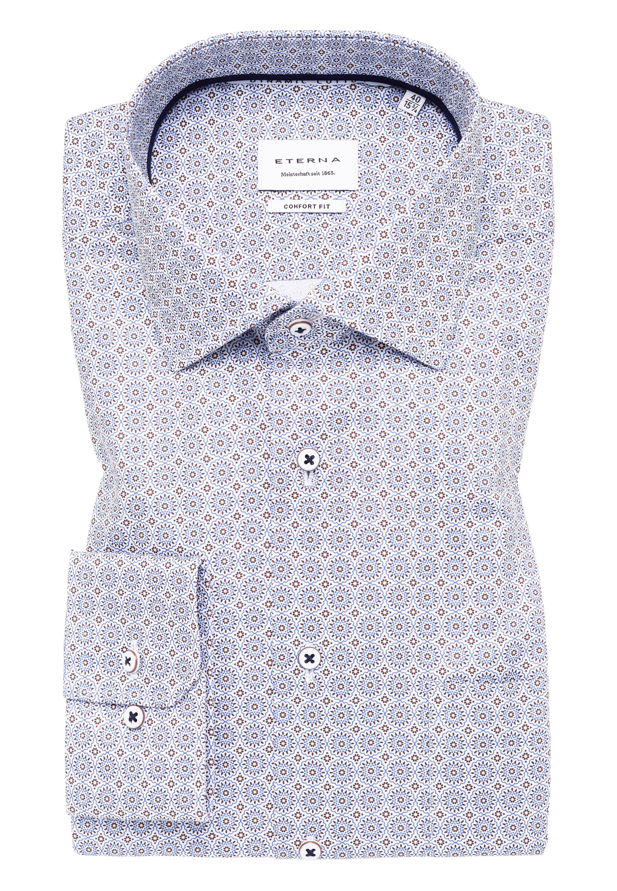 Eterna Langarmhemd »COMFORT FIT« NON IRON (bügelfrei)