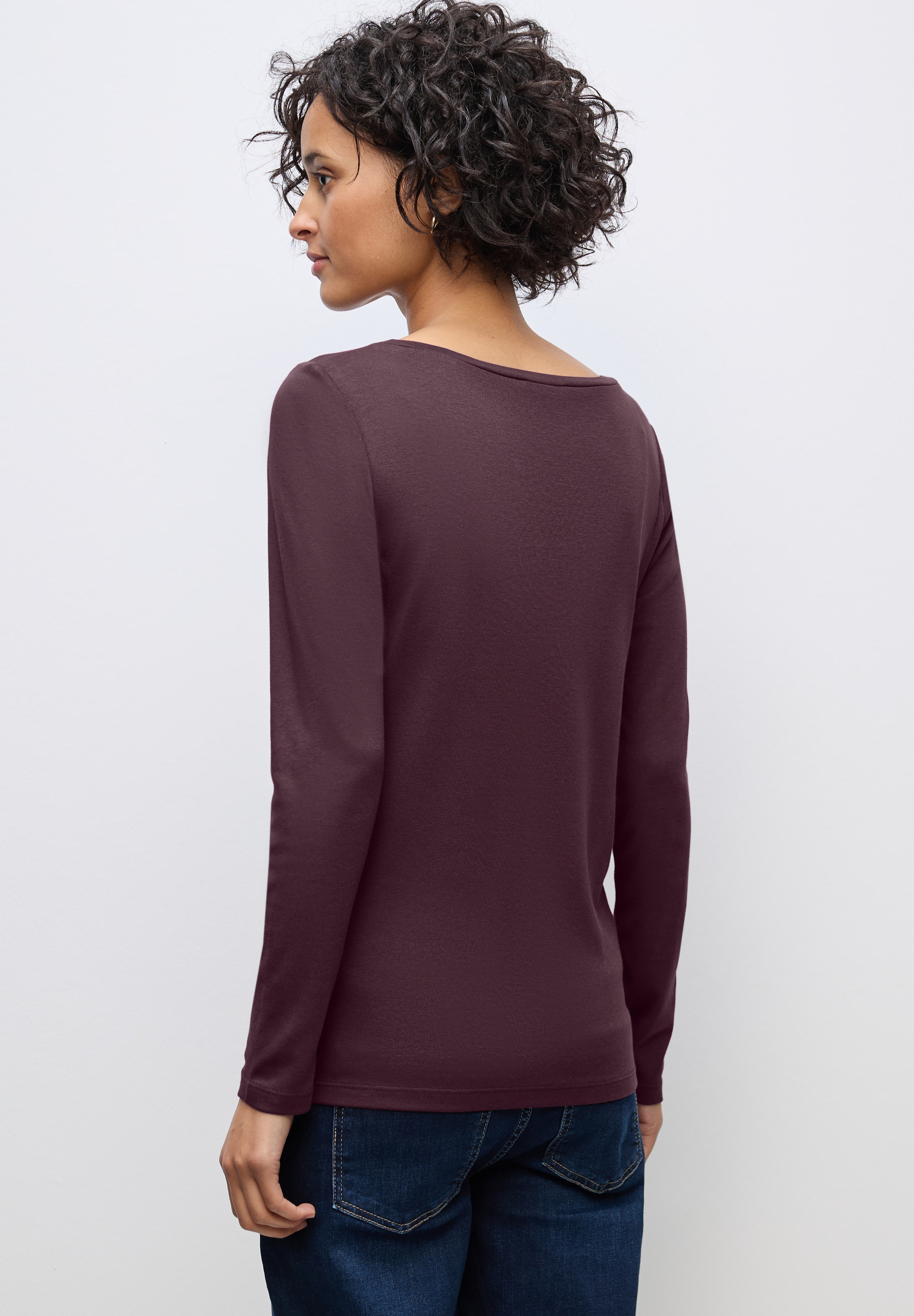 STREET ONE Langarmshirt, im soften Baumwoll-Mix