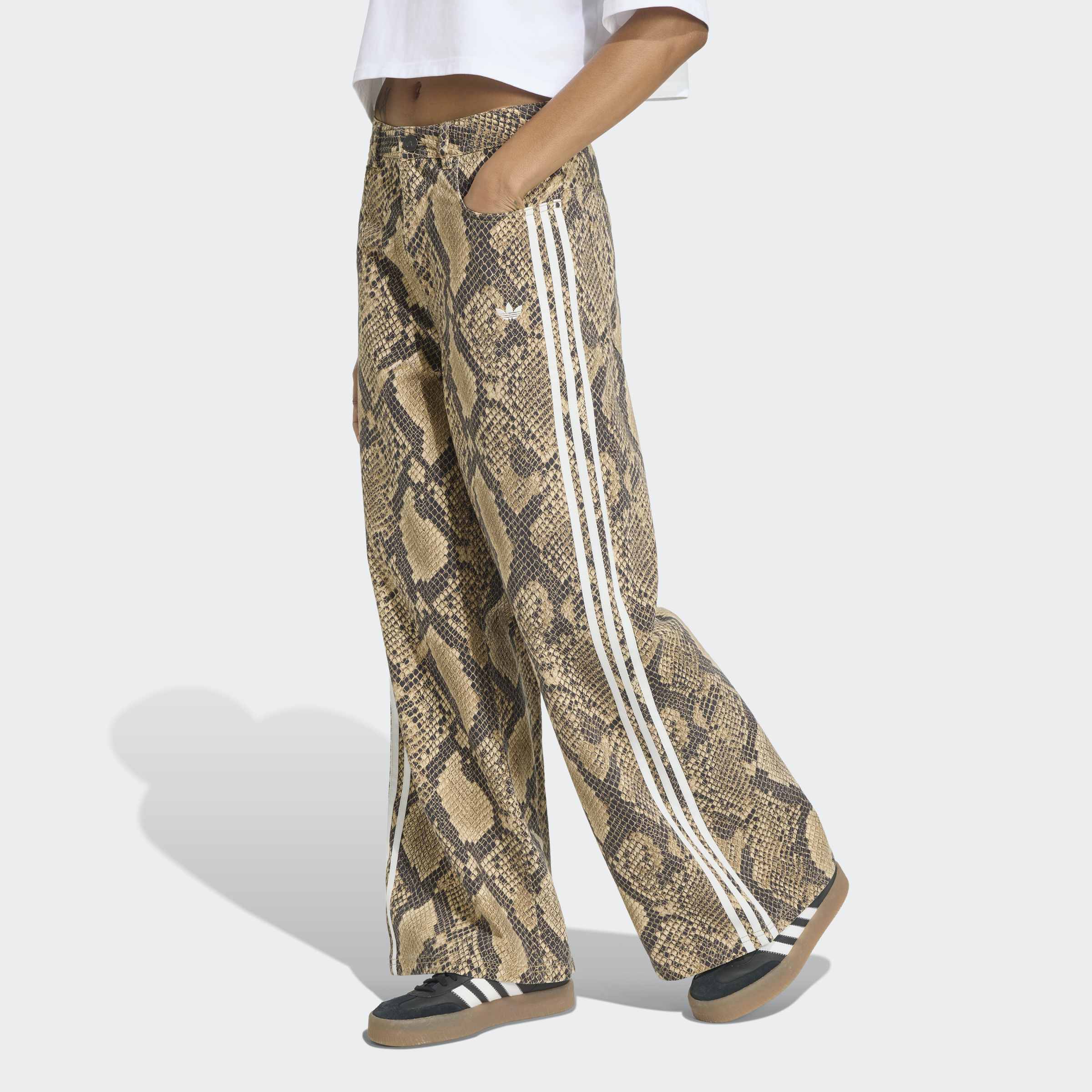 adidas Originals Sporthose ", LOCKER GESCHNITTEN, SCHLANGENPRINT" sportlicher Stil, für Erwachsene, aus Baumwolle und Lyocell